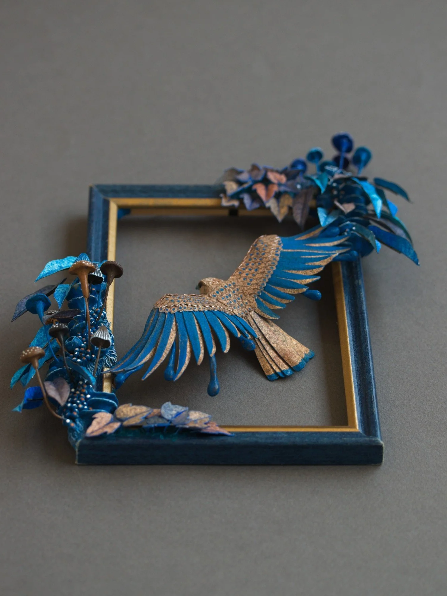 Suspended, Kestrel Scupture on Frame by Stephanie Kilgast, 2026