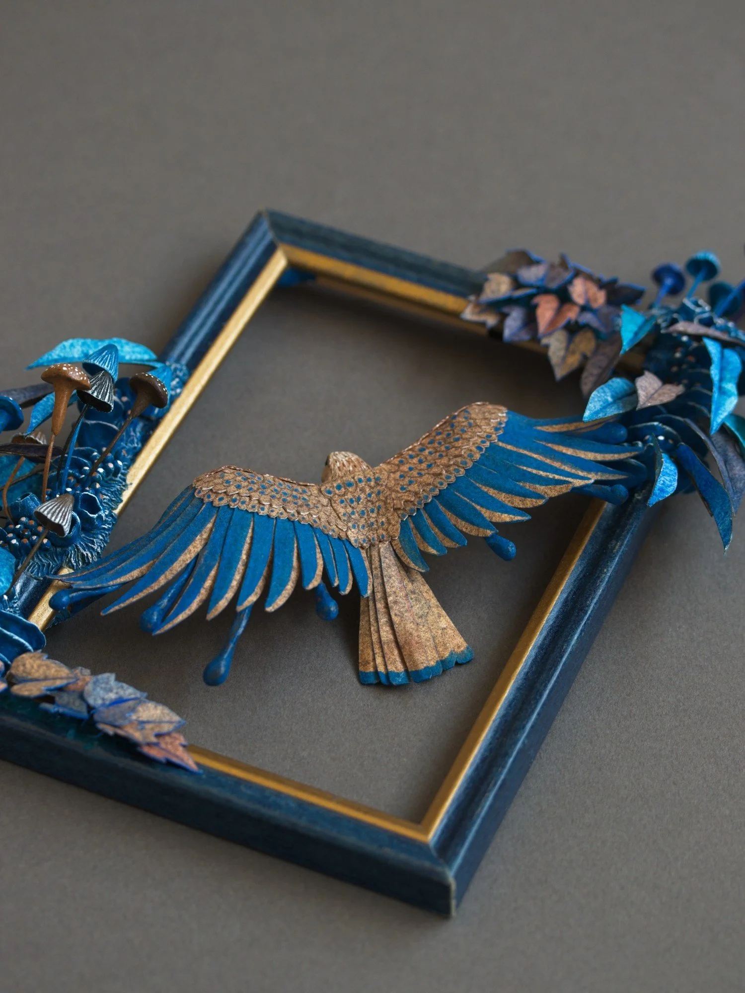 Suspended, Kestrel Scupture on Frame by Stephanie Kilgast, 2026