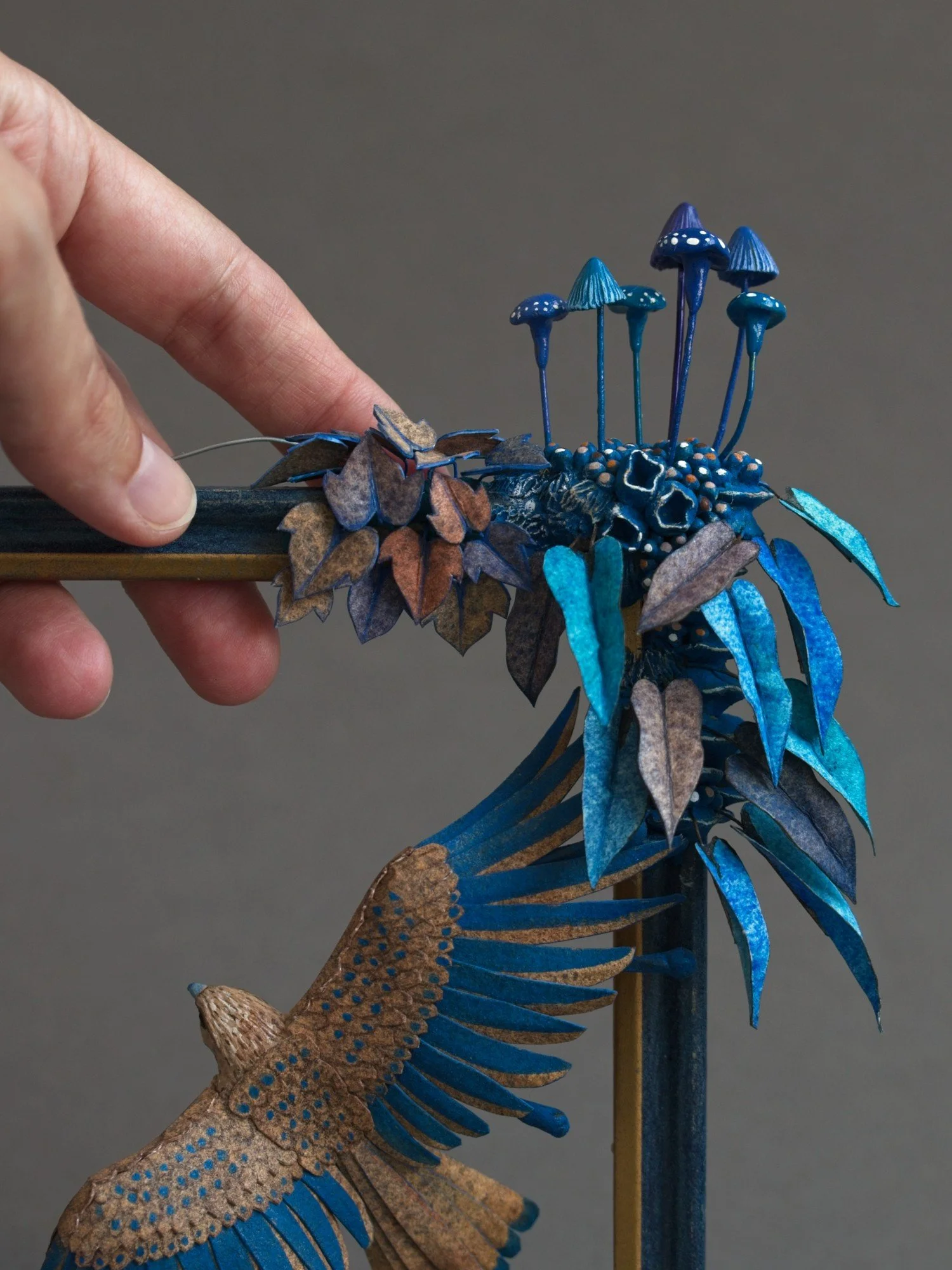 Suspended, Kestrel Scupture on Frame by Stephanie Kilgast, 2026