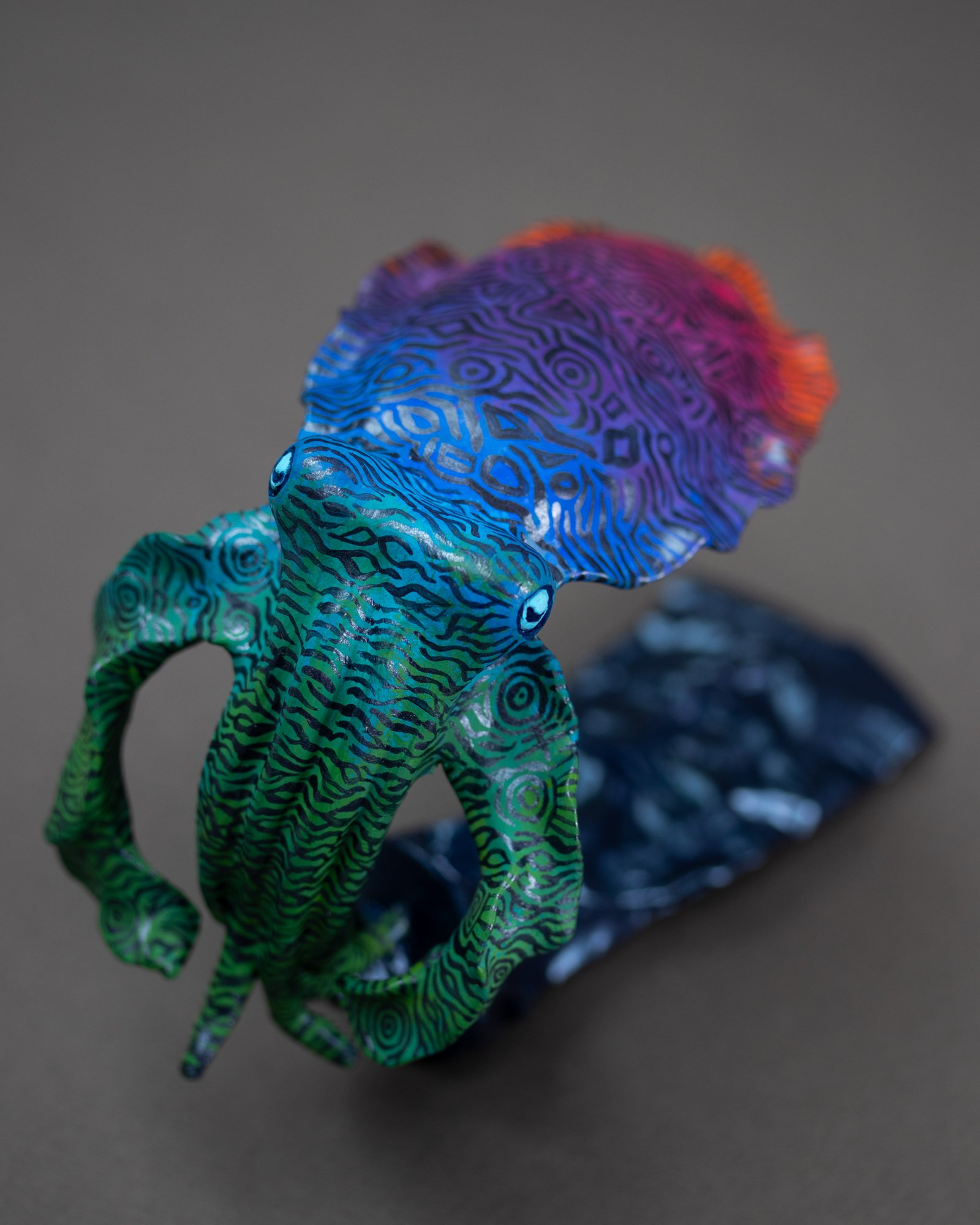 Squid's Story, Sculpture on Paint Tube, 2025