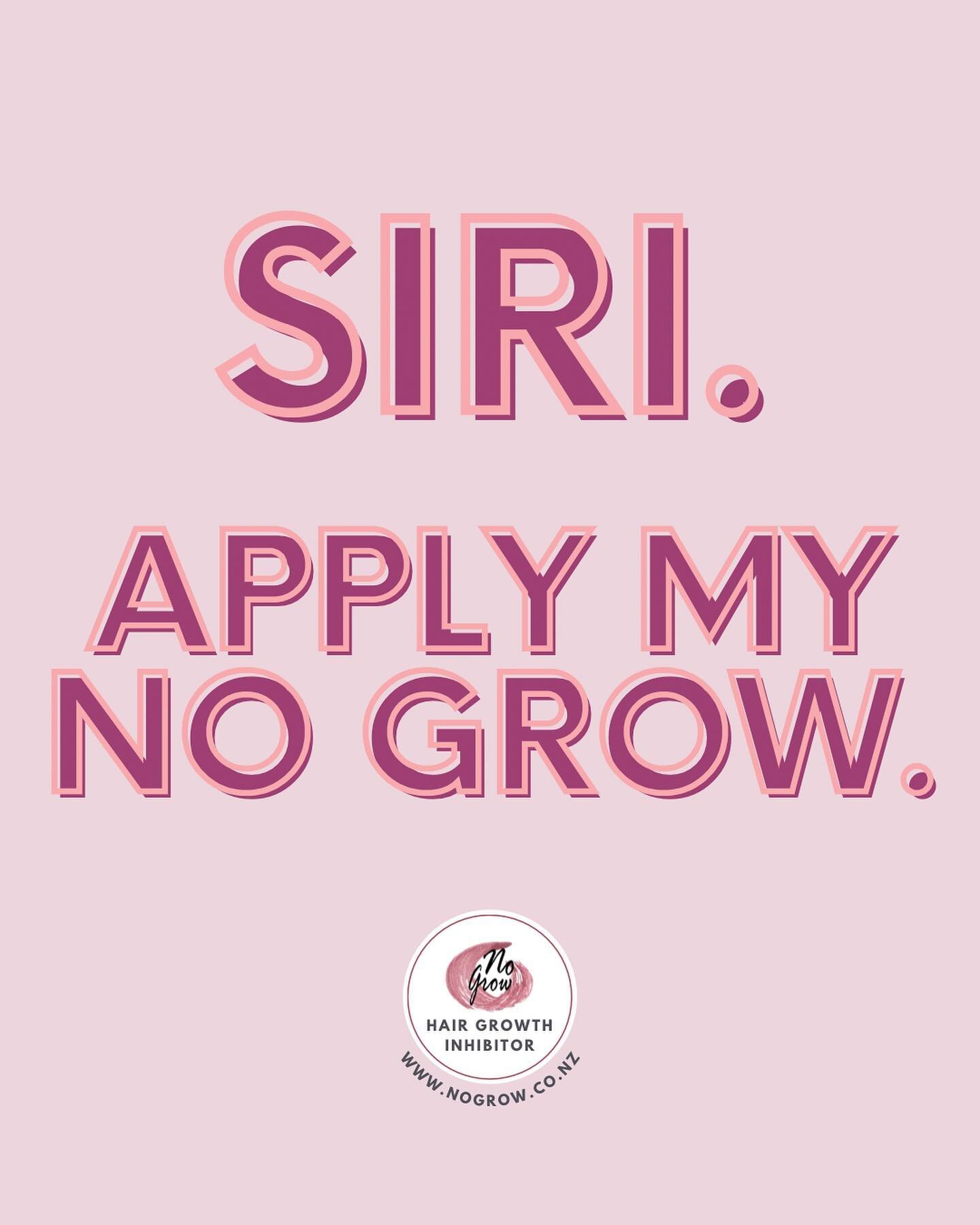 If only! 👌🏼
This is your weekly reminder.

Once a week application = Long term hair removal dreams coming true! 💭💗

Questions? 📧 hello@nogrow.co.nz

#siri #newzealand #newzealandlife #nz #newzealandfinds #aucklandnz #aucklandcity #aucklandtattoo