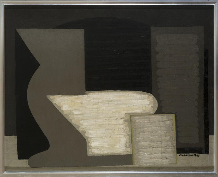 4. Serge Charchounne, Le bol peint, 1929-1929, olieverf op doek, 64,5 x 80 cm.
Łódź, Muzeum Sztuki.