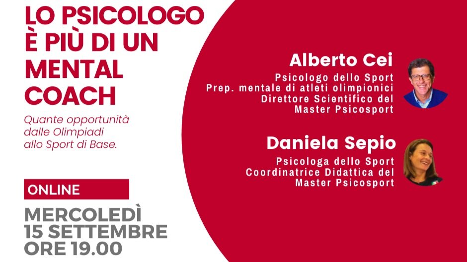 OPENDAY- LO PSICOLOGO È PIÙ DI UN MENTAL COACH