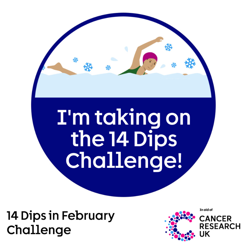 Braving the Cold for Cancer Research UK: Angela’s 14 Dips Challenge