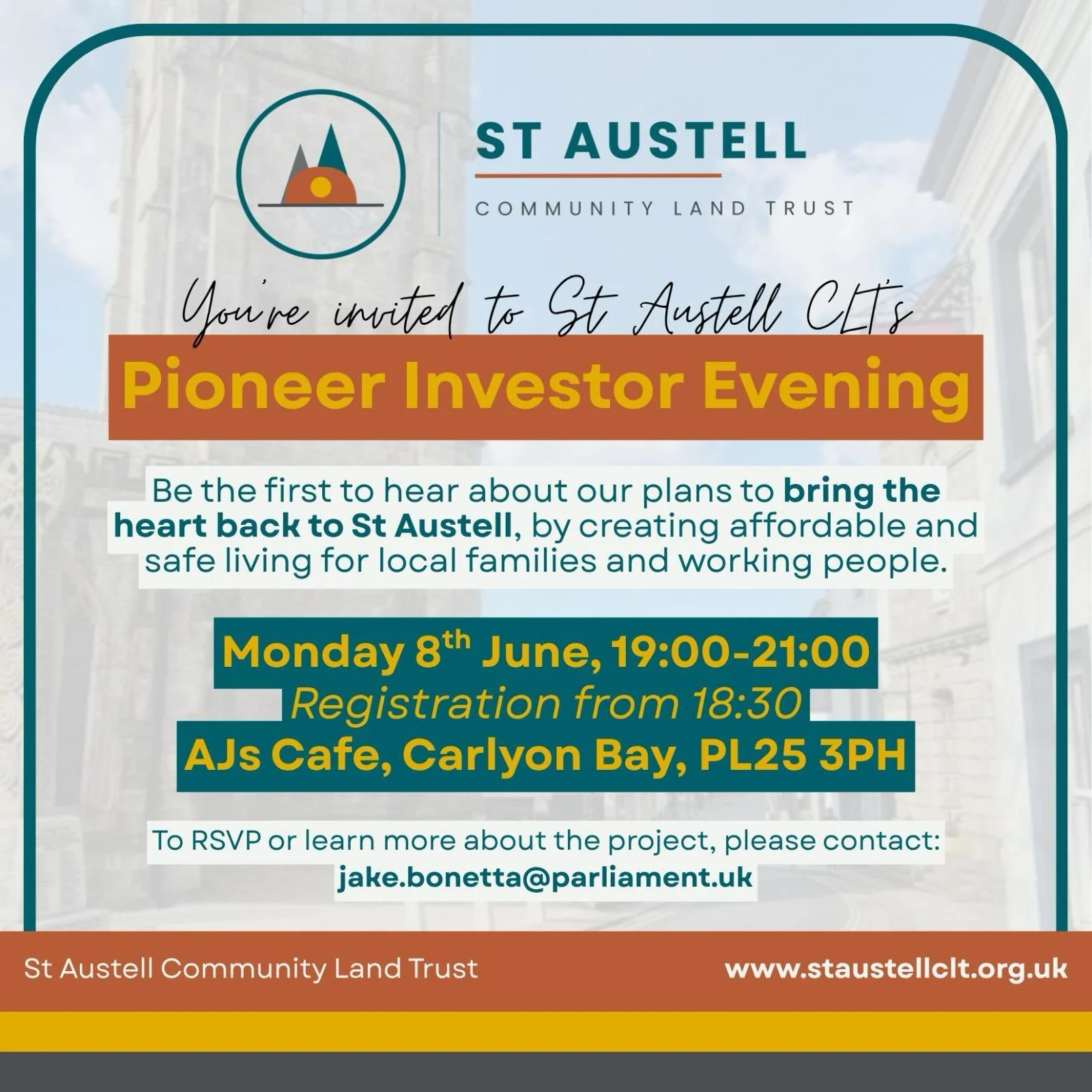Supporting Investment in St Austell - CLT’s Pioneer Investor Evening