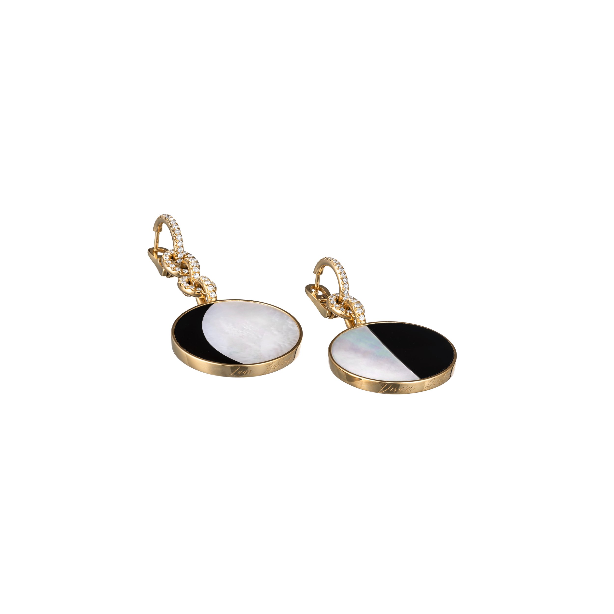 Earrings - I Will Find The Answers In My Dreams - diagonal front - white background.jpg