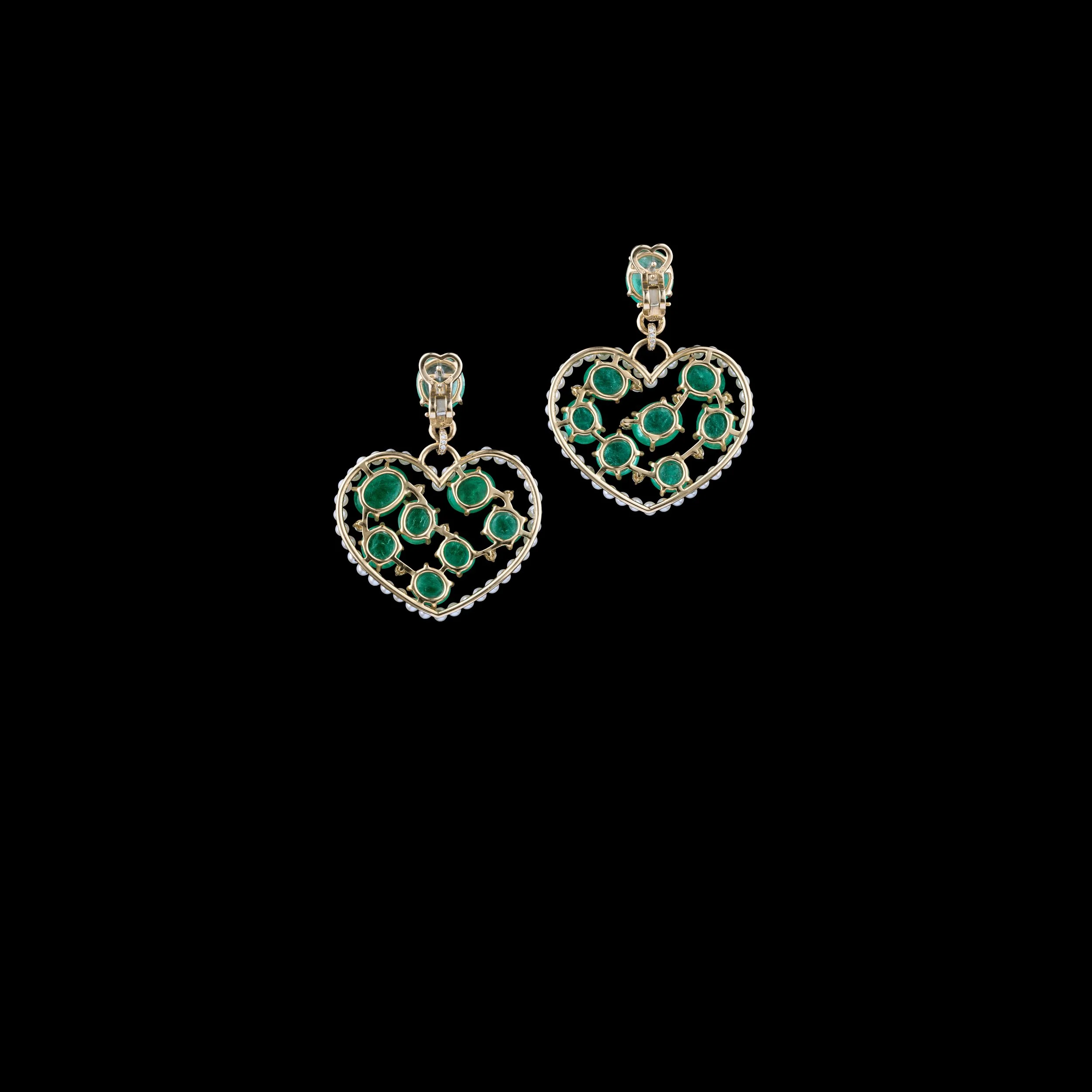 Earrings - The Color Of My Heart Is Emerald - verso - black background 0000.jpg