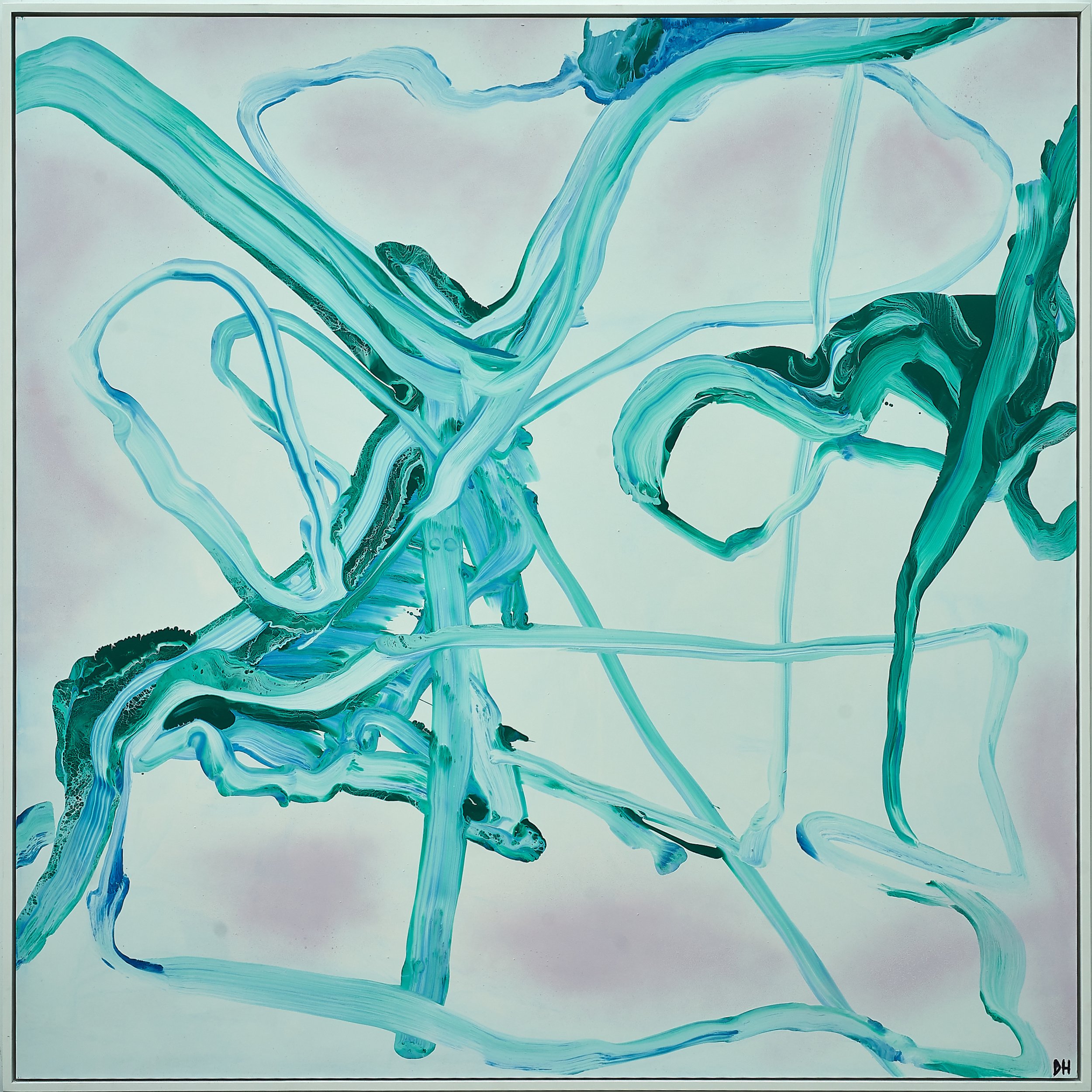 After Image
2001. Oil based enamel, spray paint on aluminium composite panel. 123 x 123cm framed.