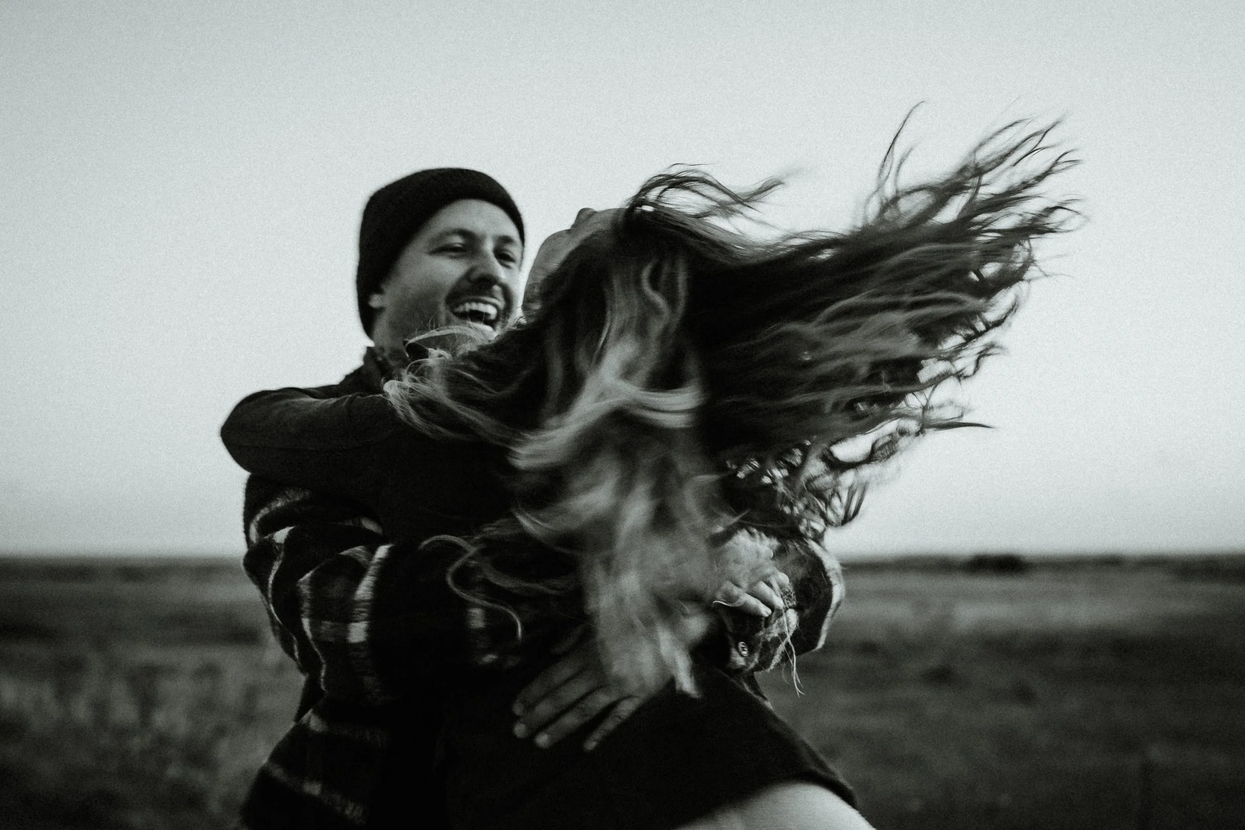photo en mouvement d'une séance photo couple