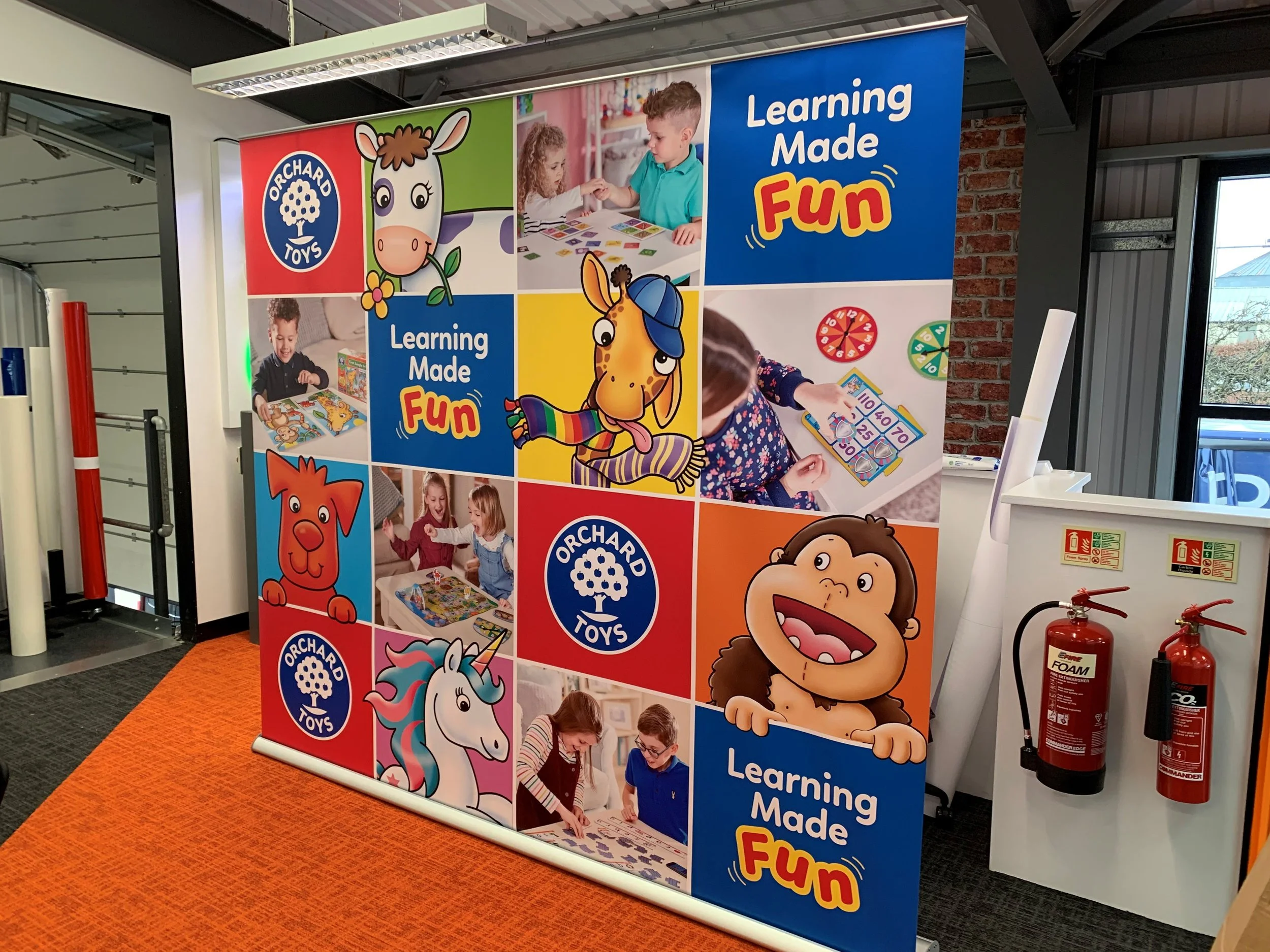 3m wide roller banner