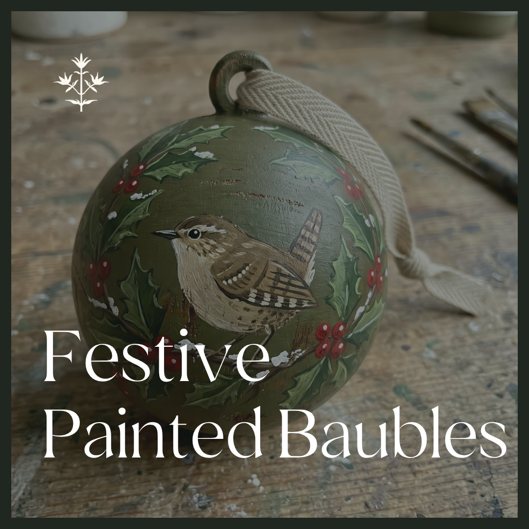 Festive Painted Baubles with Melissa White