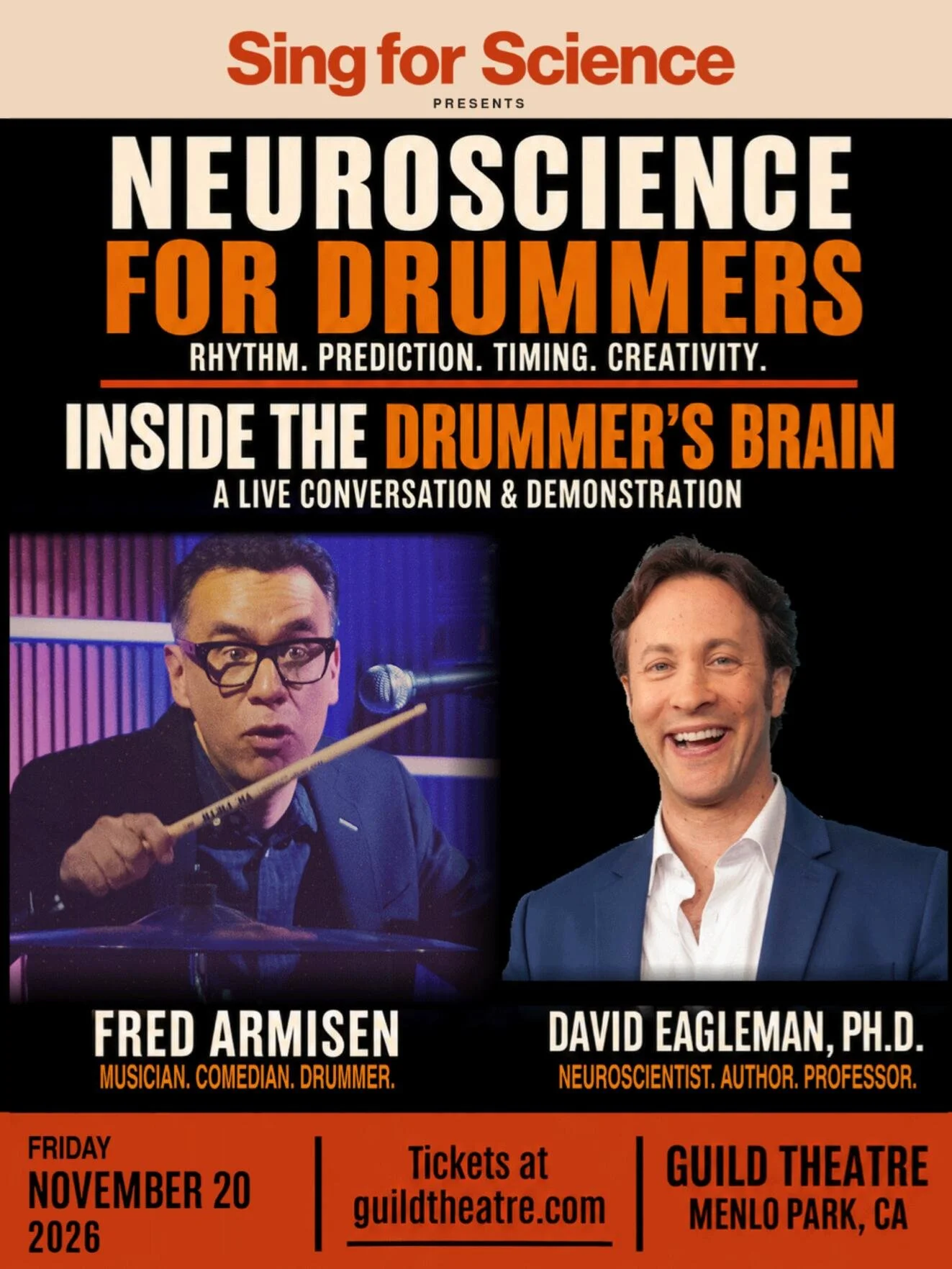 Neuroscience for Drummers: Fred Armisen &amp; Dr. David Eagleman