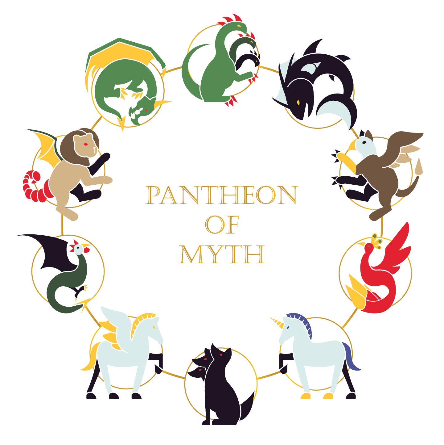 Mythology icons wheel