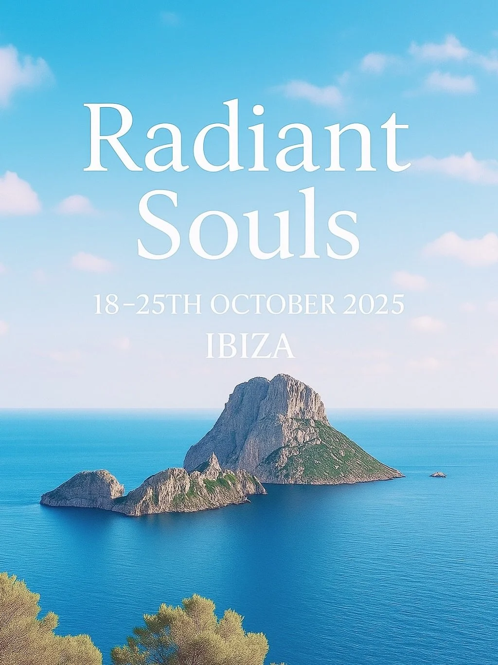 ✨Radiant Souls Retreat✨
Ibiza | 18&ndash;25 October 2025

Radiant Souls isn&rsquo;t just a retreat &mdash; it&rsquo;s a remembrance. A return to the parts of you that feel alive, aligned, and deeply connected.

Set on the energetically potent island 