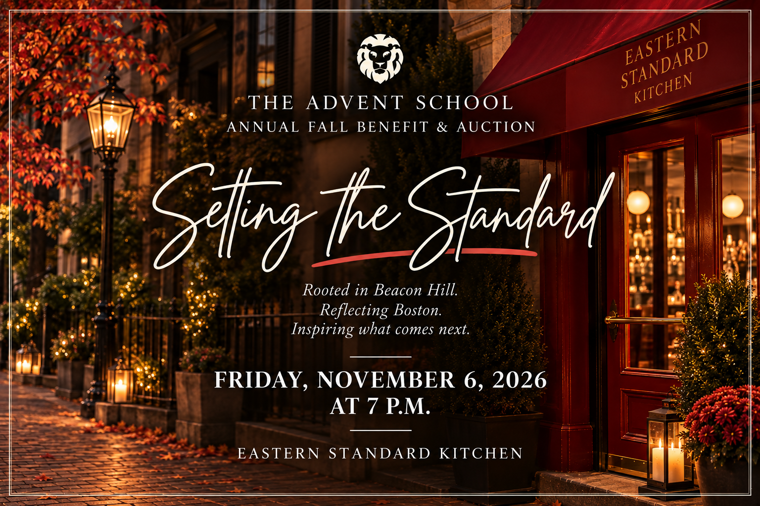 Setting the Standard: Advent Benefit & Auction