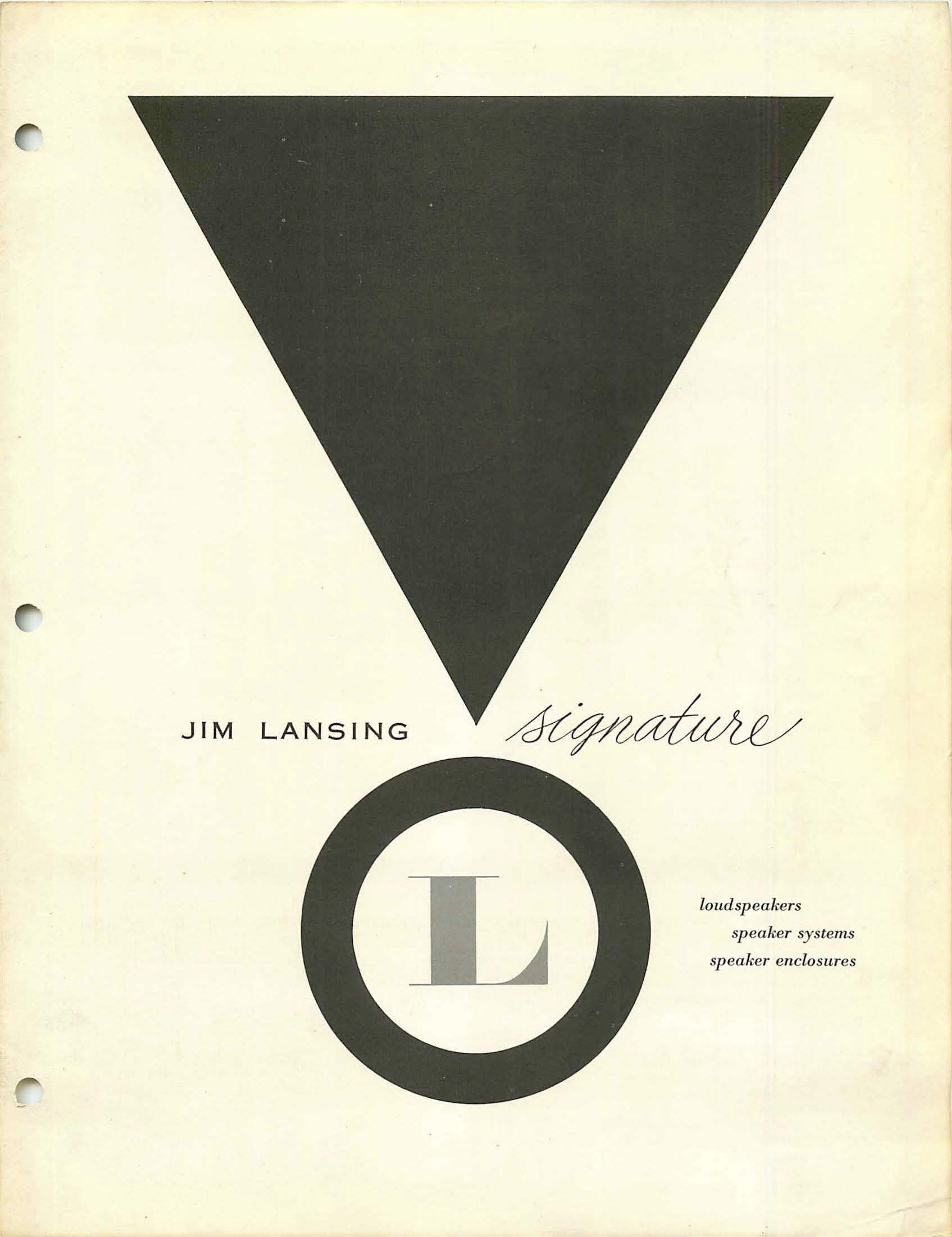 Jim Lansing Loudspeaker Enclosure