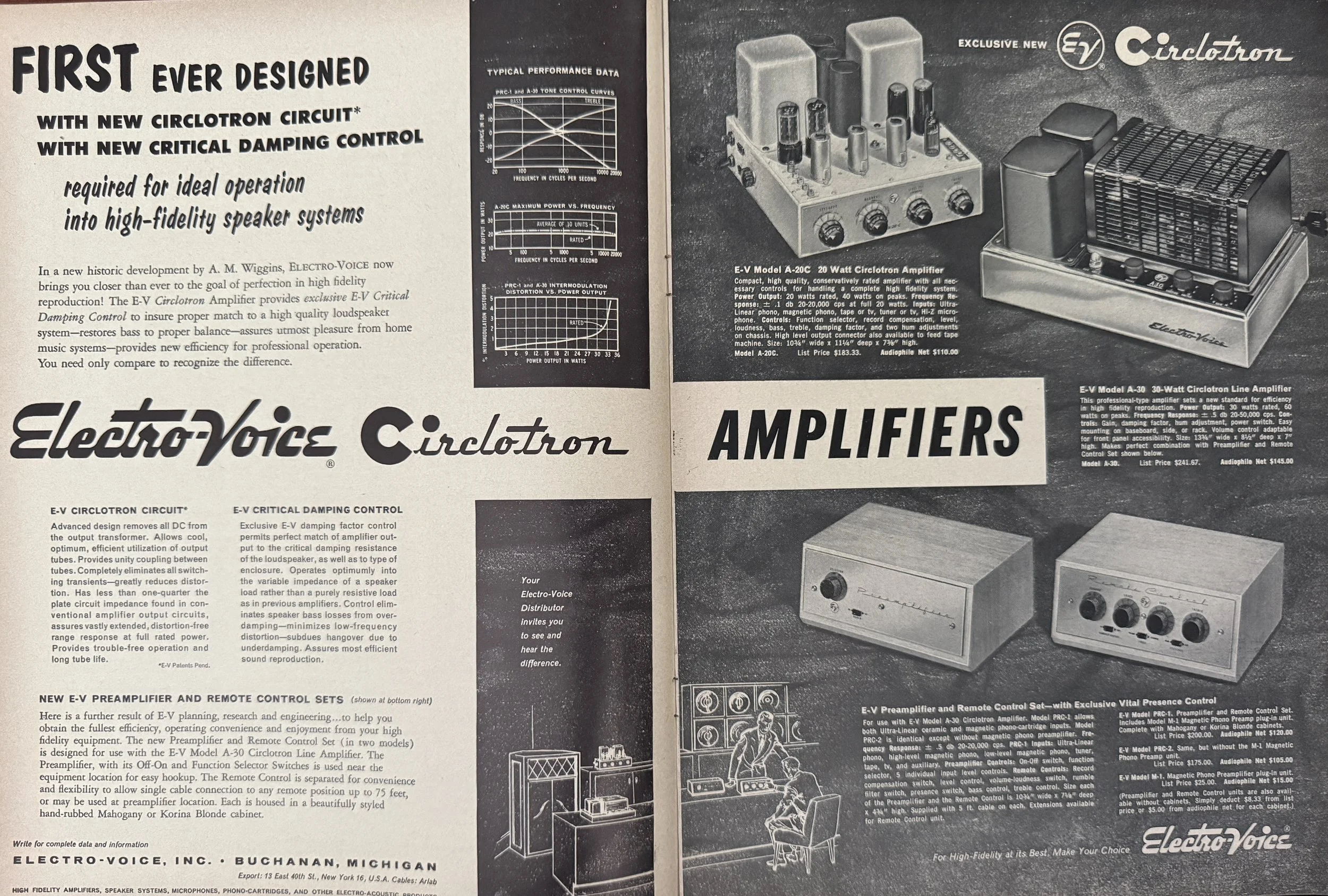 Electro-Voice Circlotron Amplifiers