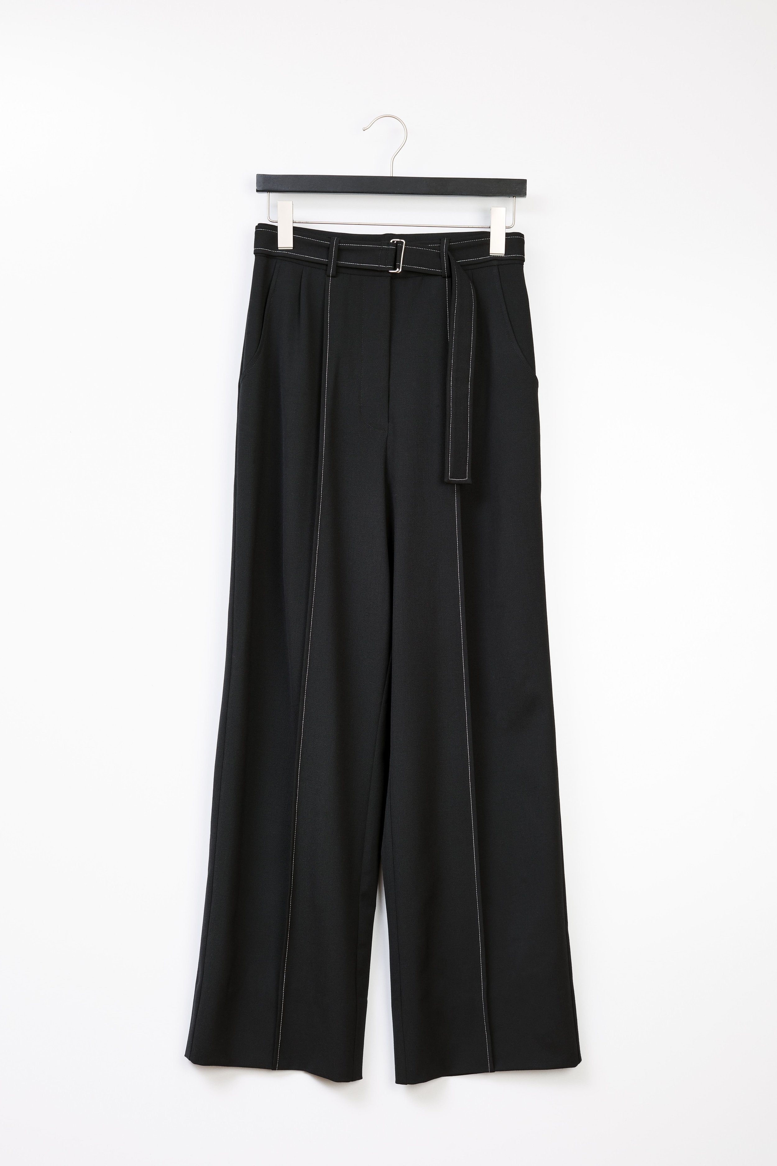 Charcoal stretch cotton pants