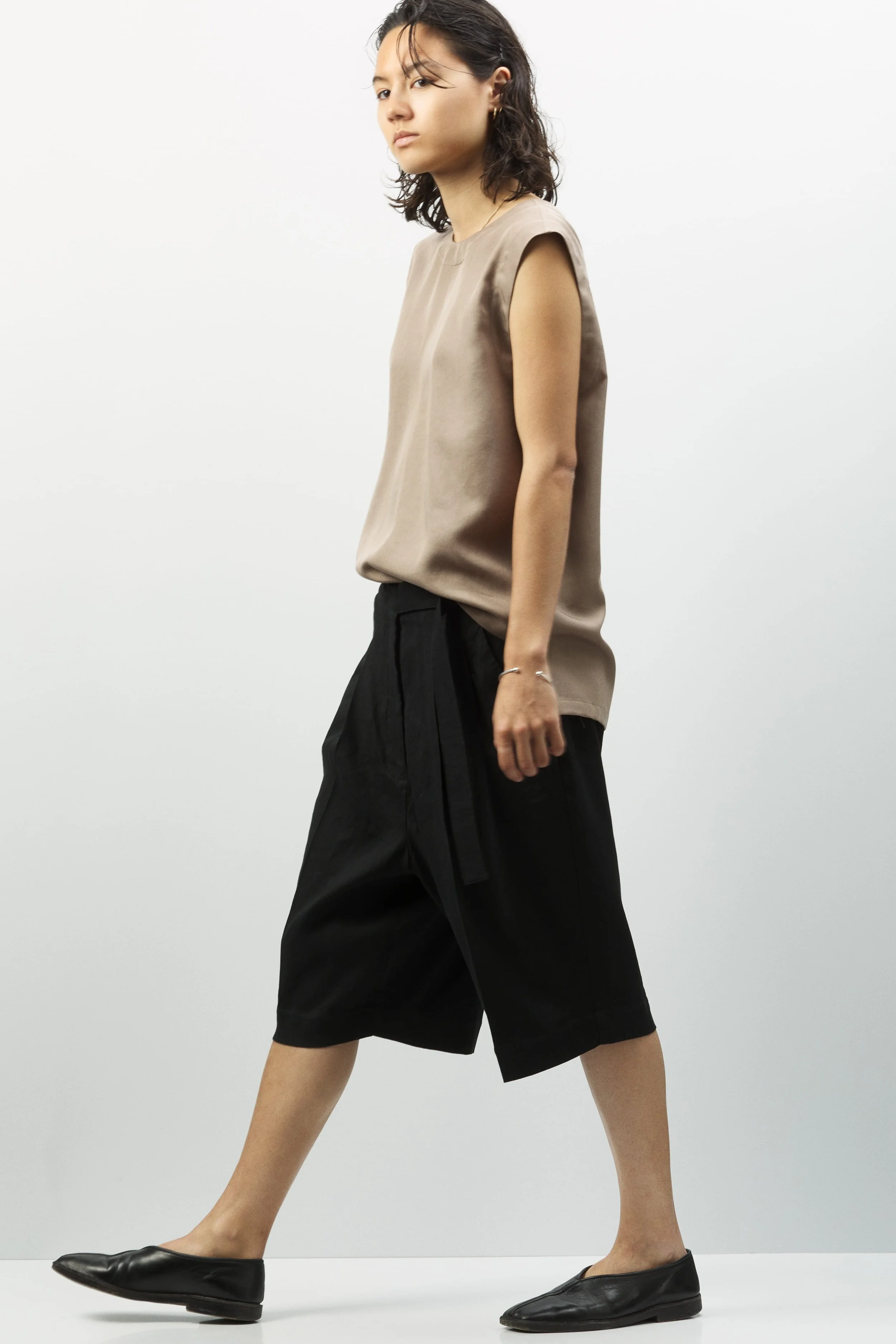 MYLENEB Black Josefine bermuda shorts