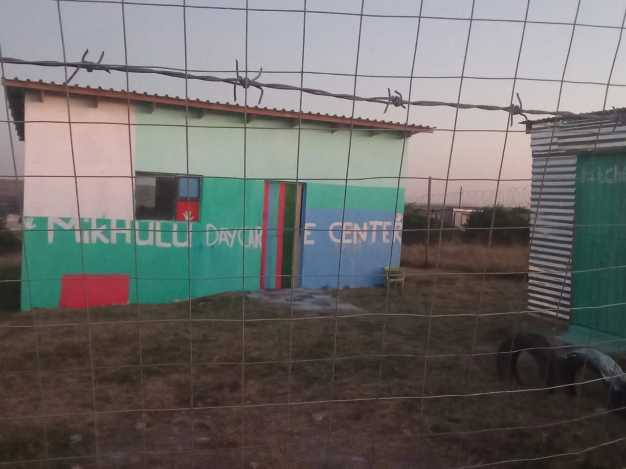 Current preschool building which is not a proper brick structure