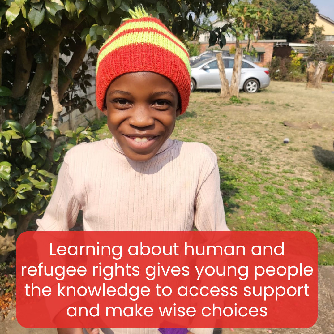 Learning about human and refugee rights gives young people the knowledge to access support and make wise choices