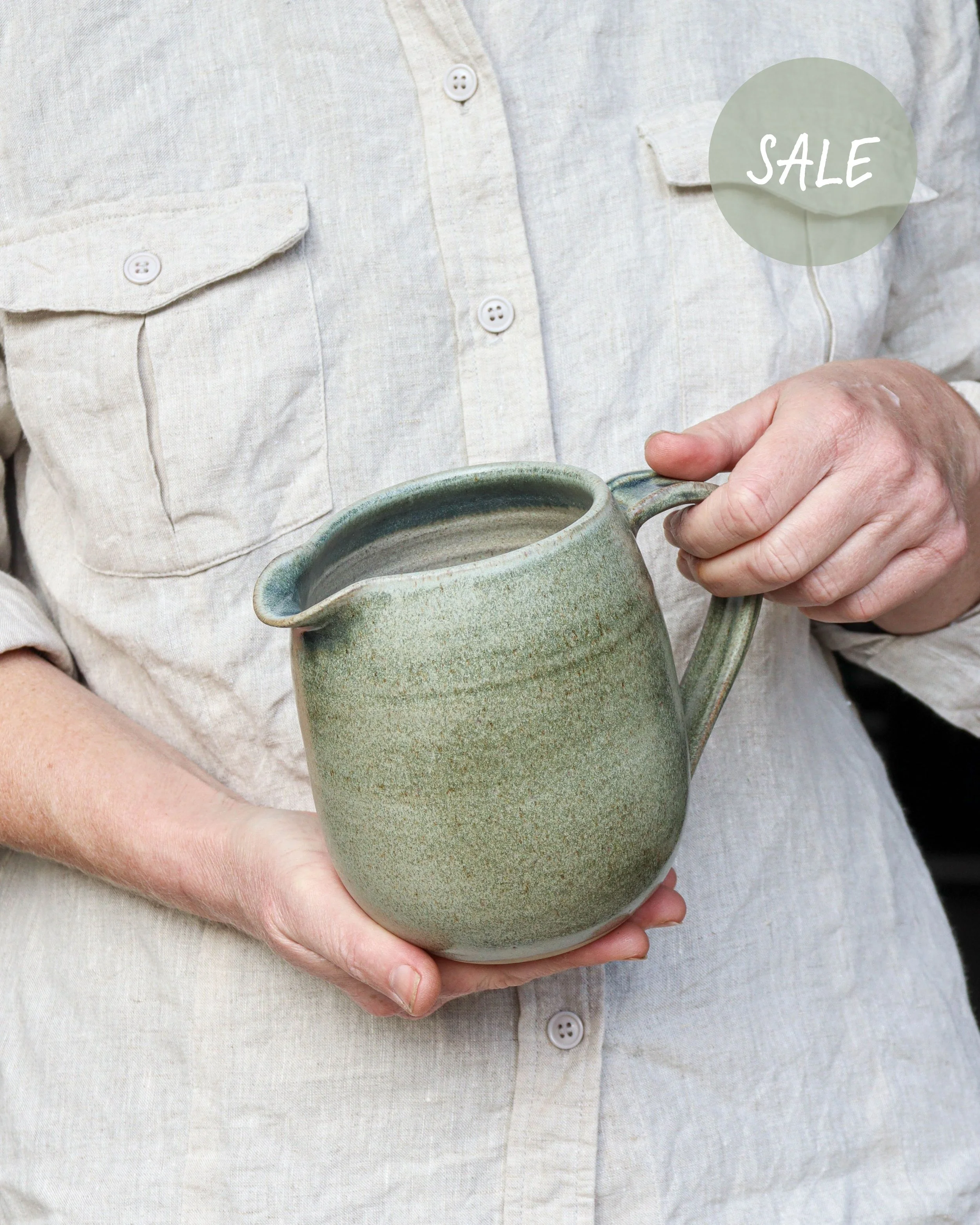 Medium Jug in Sage SALE