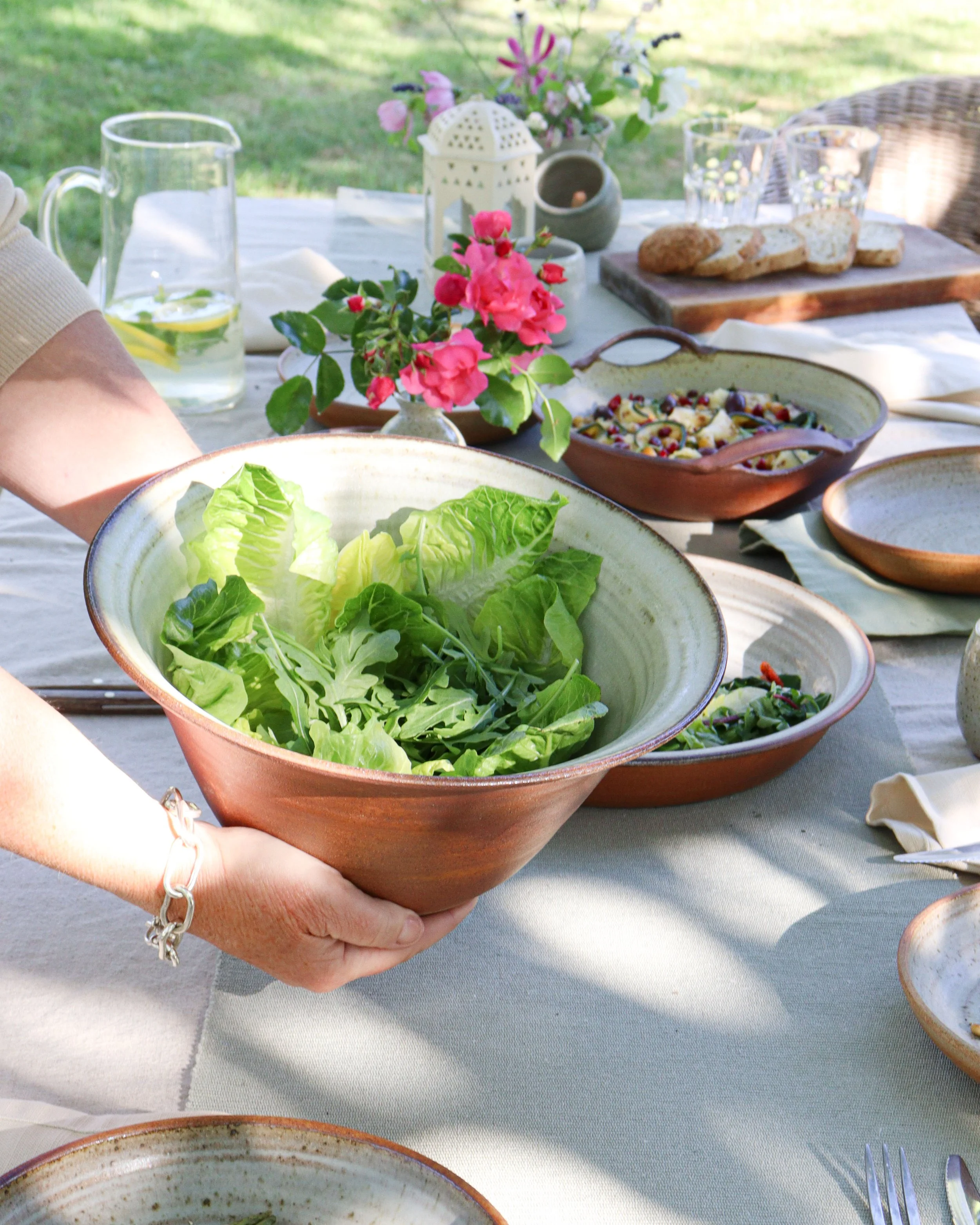 Large Salad Bowl in Lichen No. 2