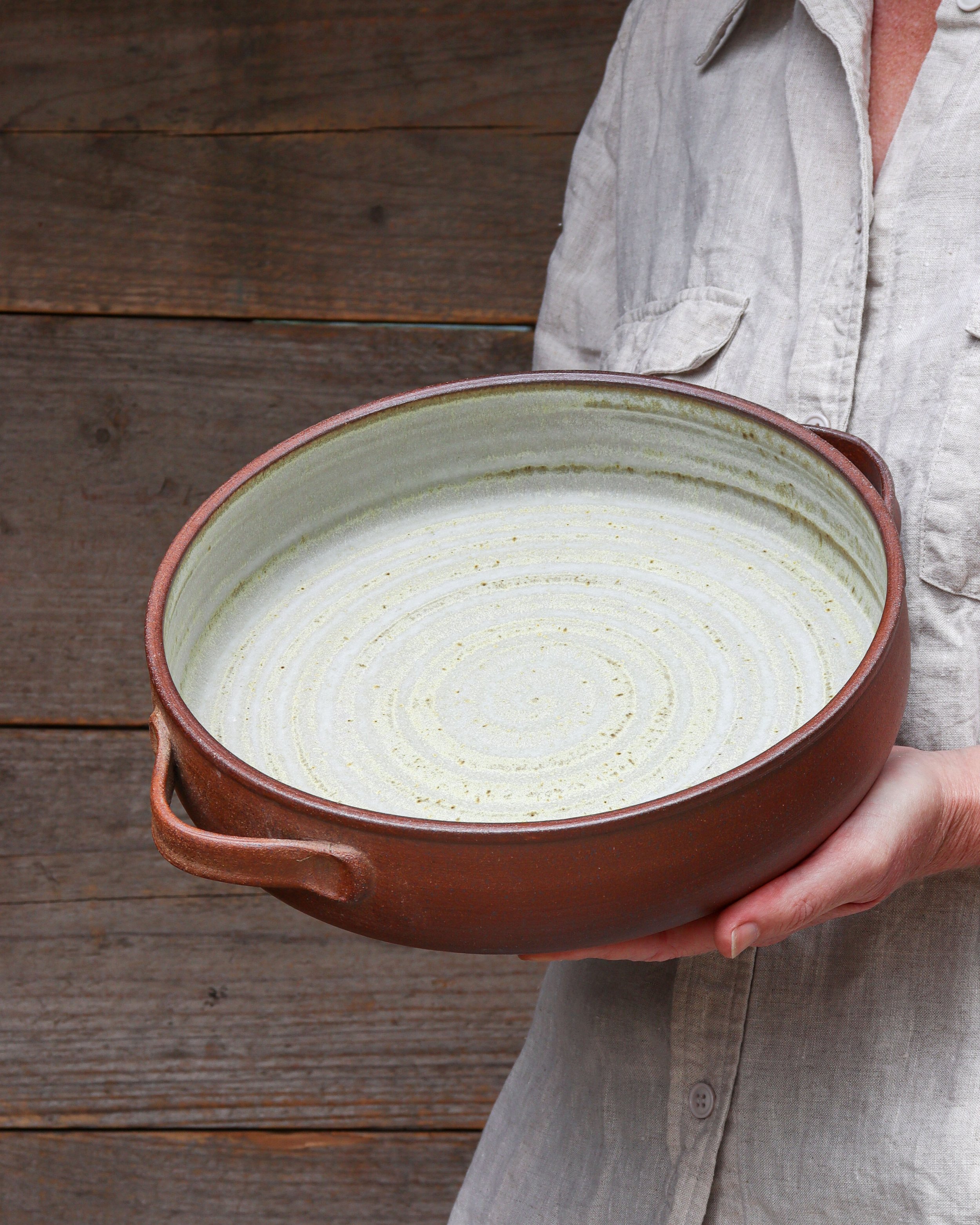 Large Dish in Lichen