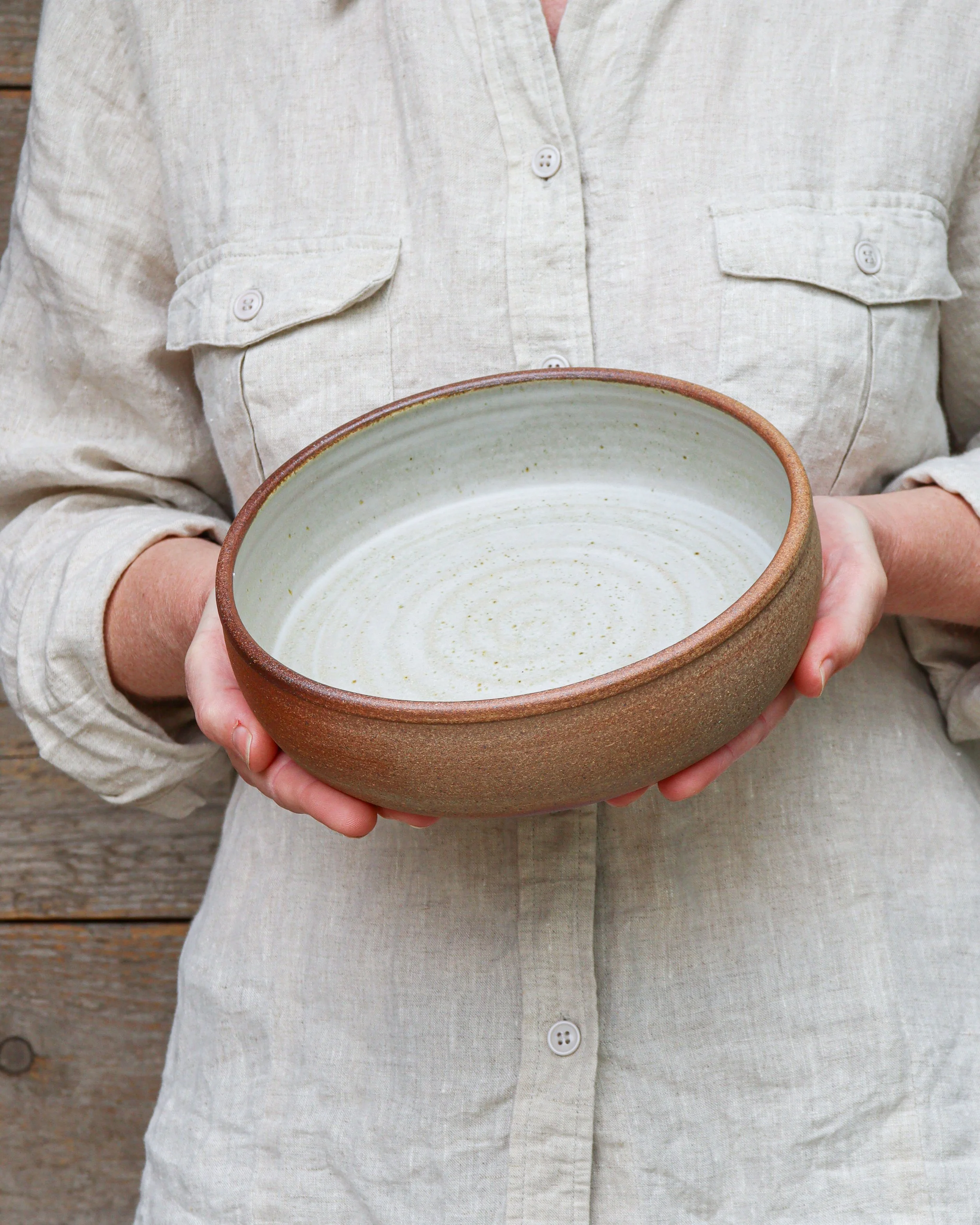 Medium Serving Dish in Lichen No. 1