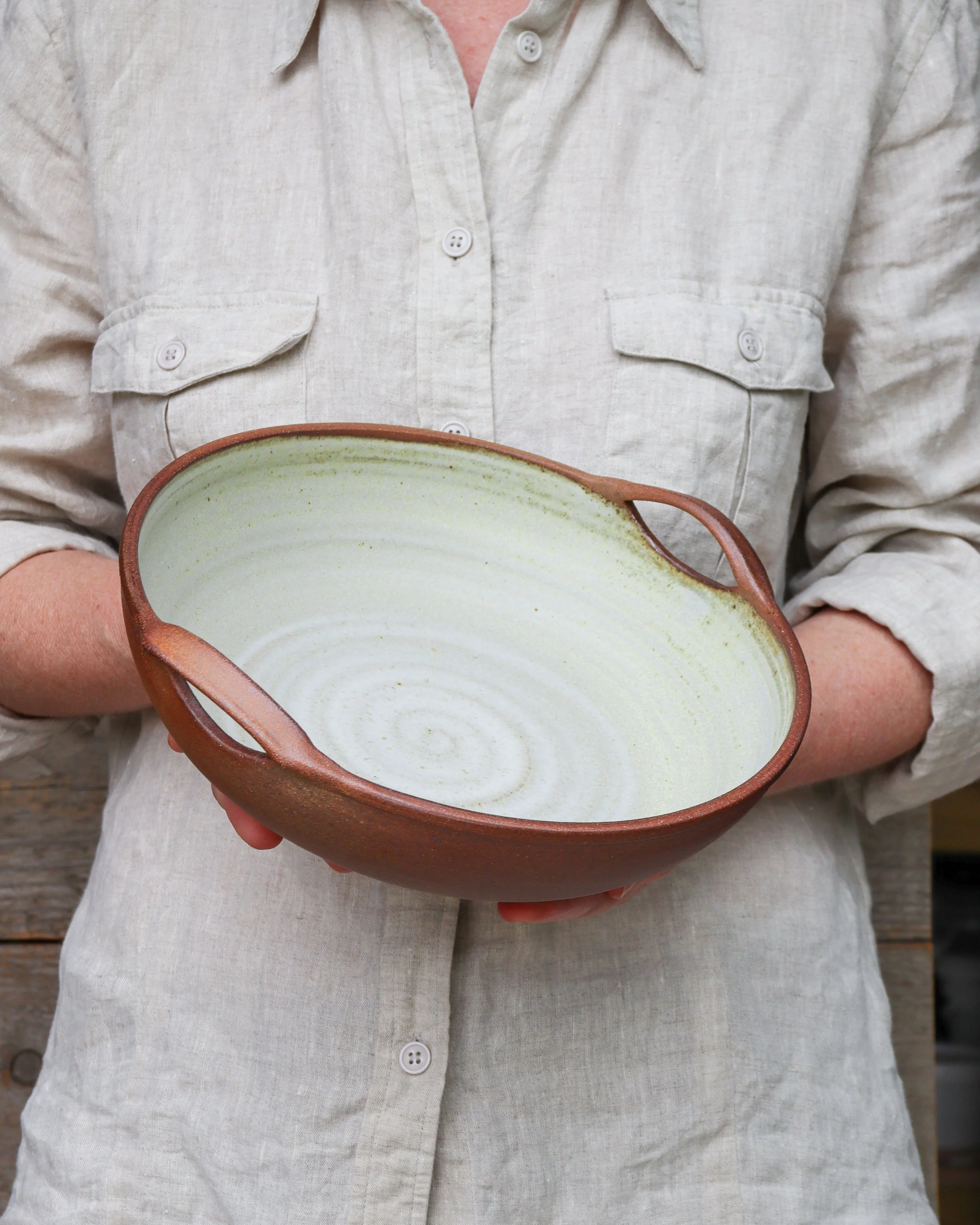 Serving Dish in Lichen No. 1
