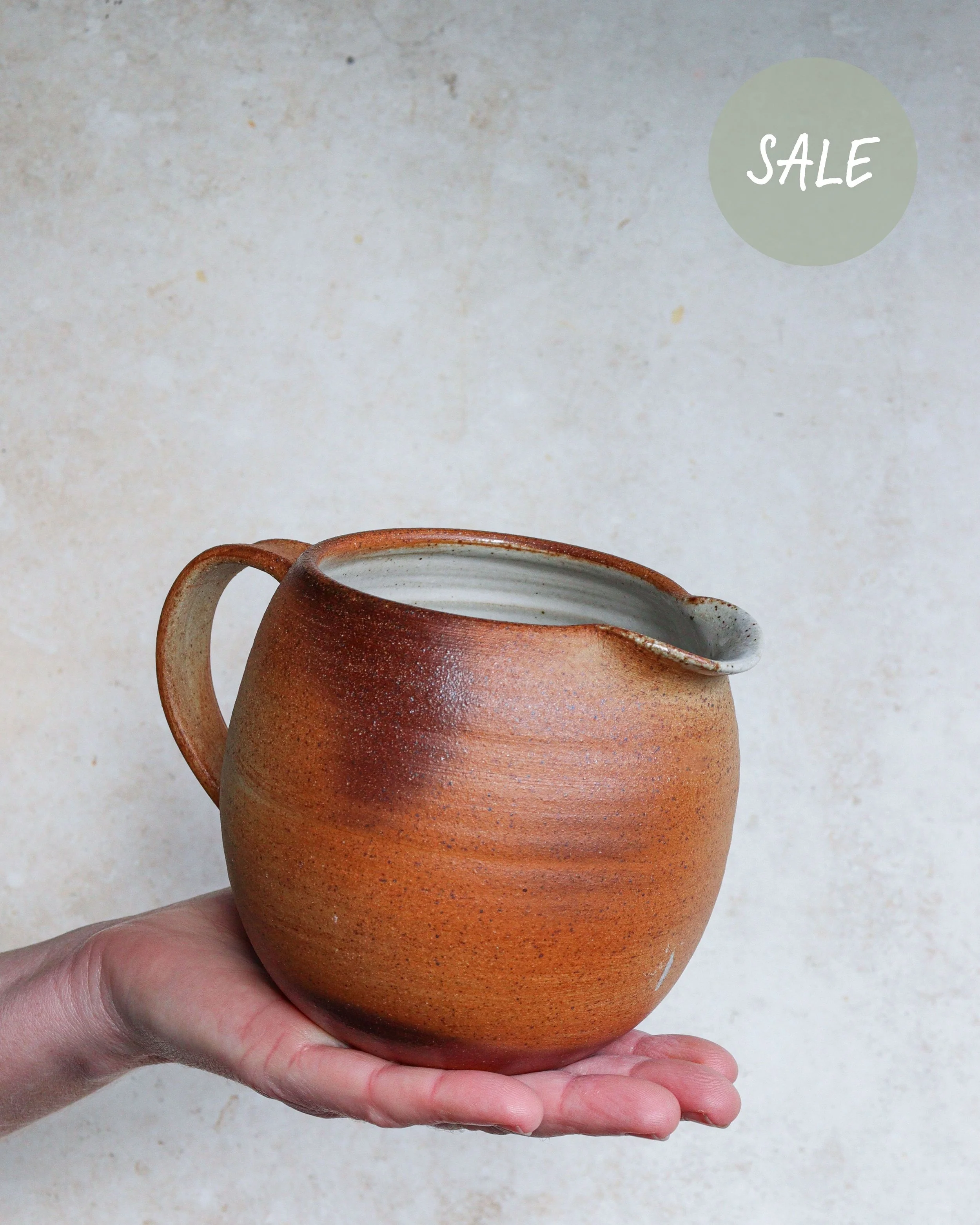 Small Curve Jug in Lichen SALE