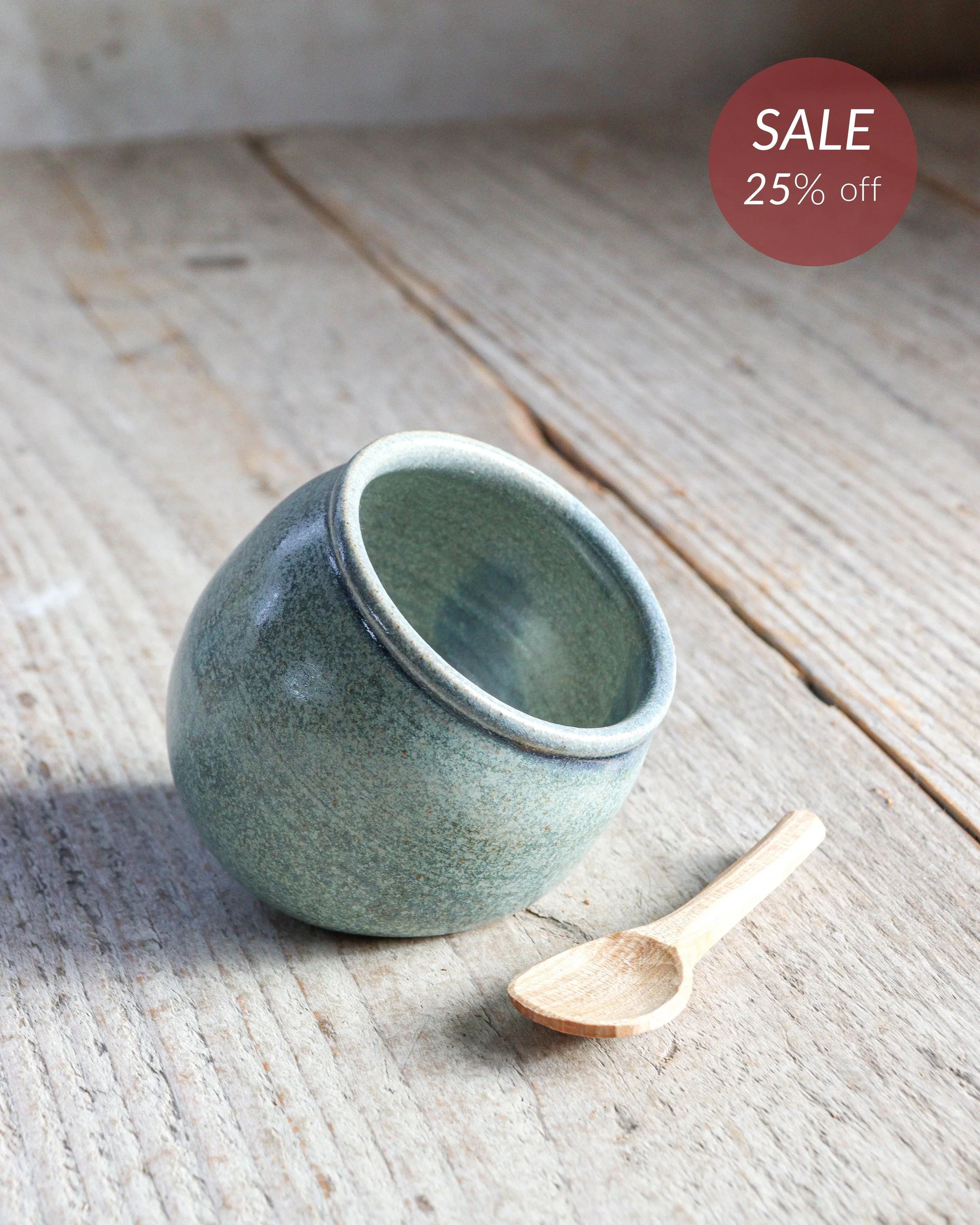 Salt Pig in Cornflower SALE