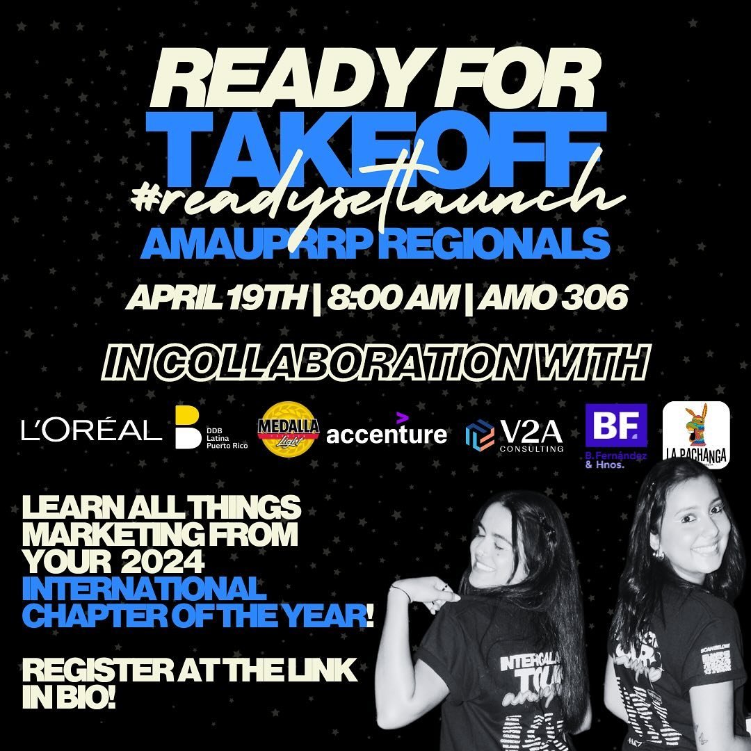 Ready for Takeoff: Ready, Set, Launch! 🛸☄️

Join us next Friday for a day of inspiration and connection at Regionals. Meet industry leaders, gain insights from top mentors, and expand your network. 🪐

Your future is waiting &mdash;let&rsquo;s launc