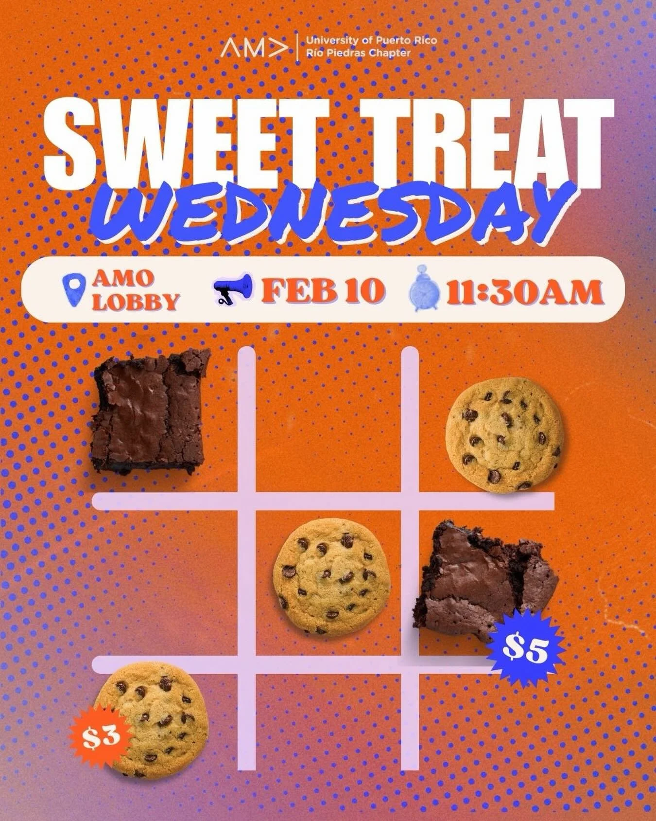 Sweet Treat Wednesday is here to sweeten your week!🍪✨

Kick off the week with warm brownies, soft cookies, and a little midweek joy. Treat yourself to something delicious as you dive into the weeks ahead.

📅 Date: February 10
📍 Location: AMO Lobby