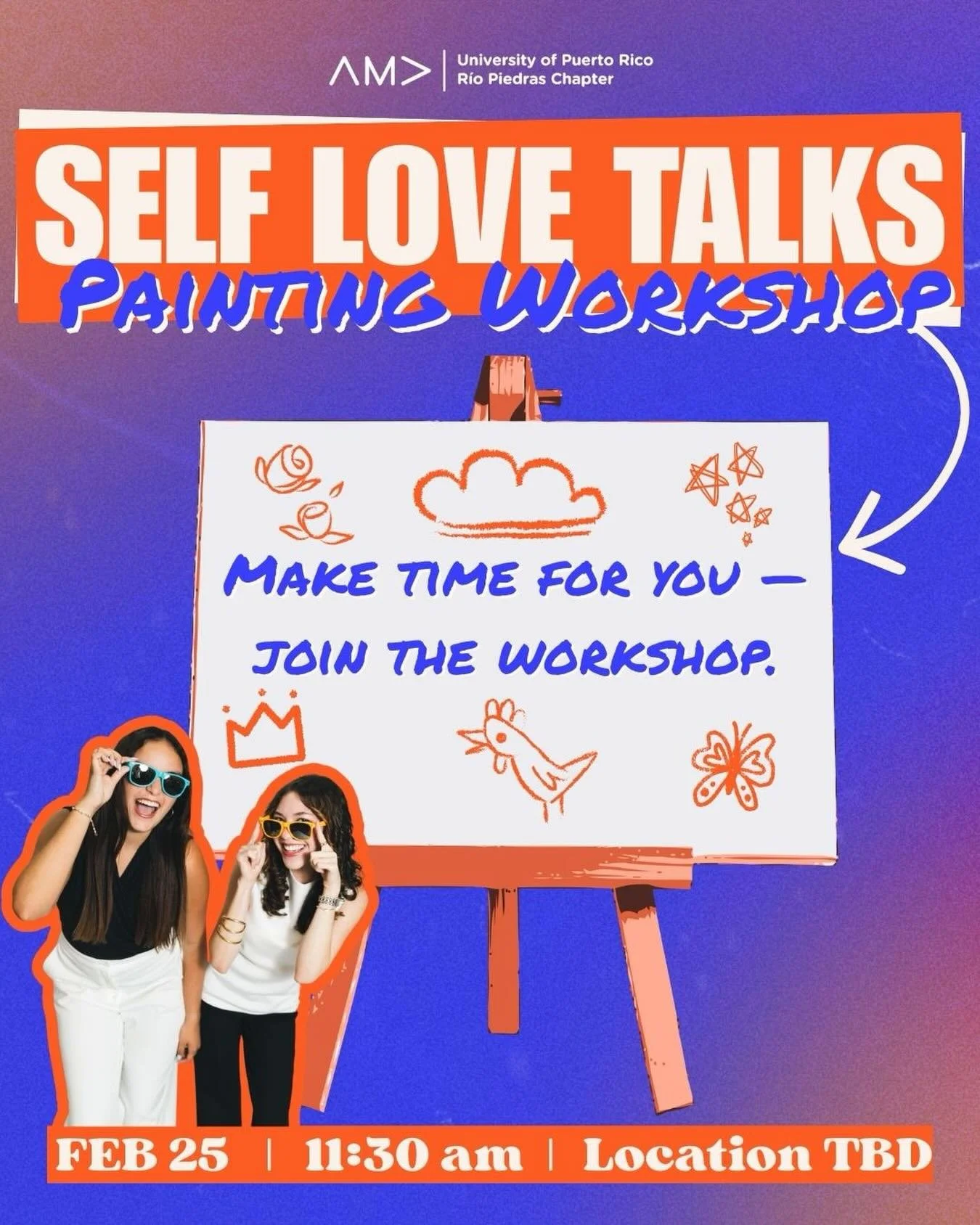 Self Love Talks!🎨💗

An afternoon to slow down, reflect, and reconnect with yourself. Through colors, creativity, and meaningful conversations, we&rsquo;re turning a simple painting workshop into a space for self-expression and self-love.🖌️✨

📅 Da