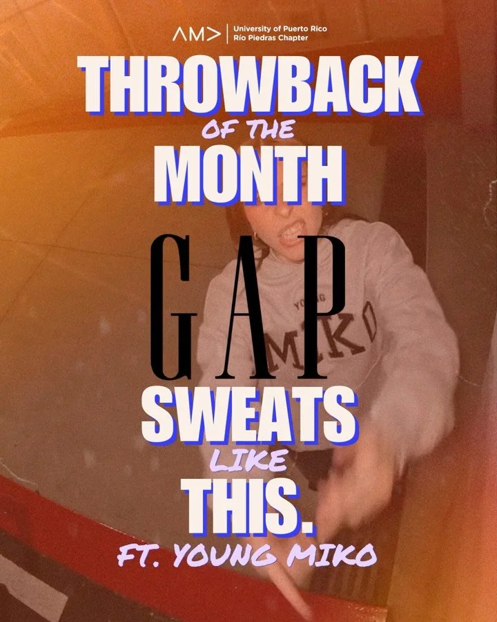 ⚡️Throwback of the Month⚡️

This month, we&rsquo;re highlighting GAP&rsquo;s &ldquo;Sweats Like This&rdquo; campaign featuring Puerto Rican artist Young Miko 🎧🩶 What could&rsquo;ve been just another basics collection turned into a cultural moment, 