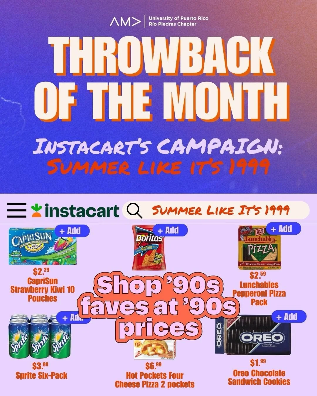 ⚡️Throwback of the Month⚡️

With summer around the corner, we&rsquo;re spotlighting Instacart&rsquo;s &ldquo;Summer Like It&rsquo;s 1999&rdquo; campaign 🛒☀️ By blending nostalgia with convenience, Instacart turned a simple summer campaign into a fee