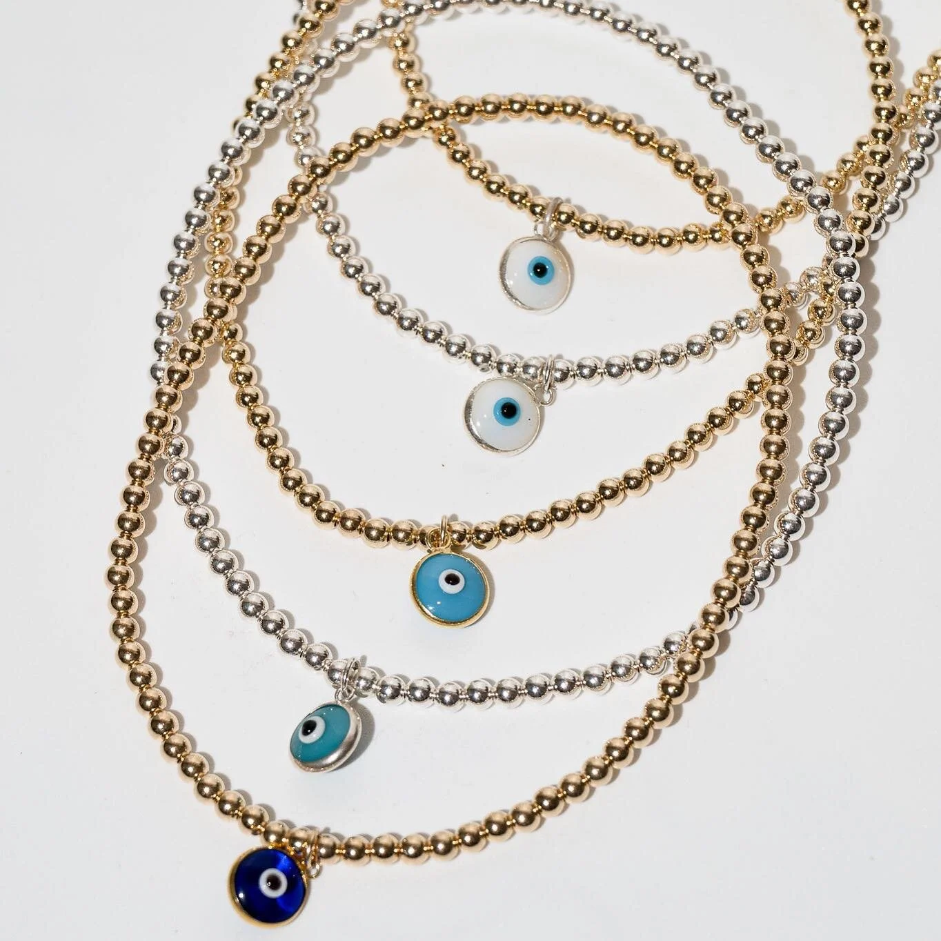 THIS JUST IN - Your fav gold filled + water resistant anklet now back in stock 🧿✨