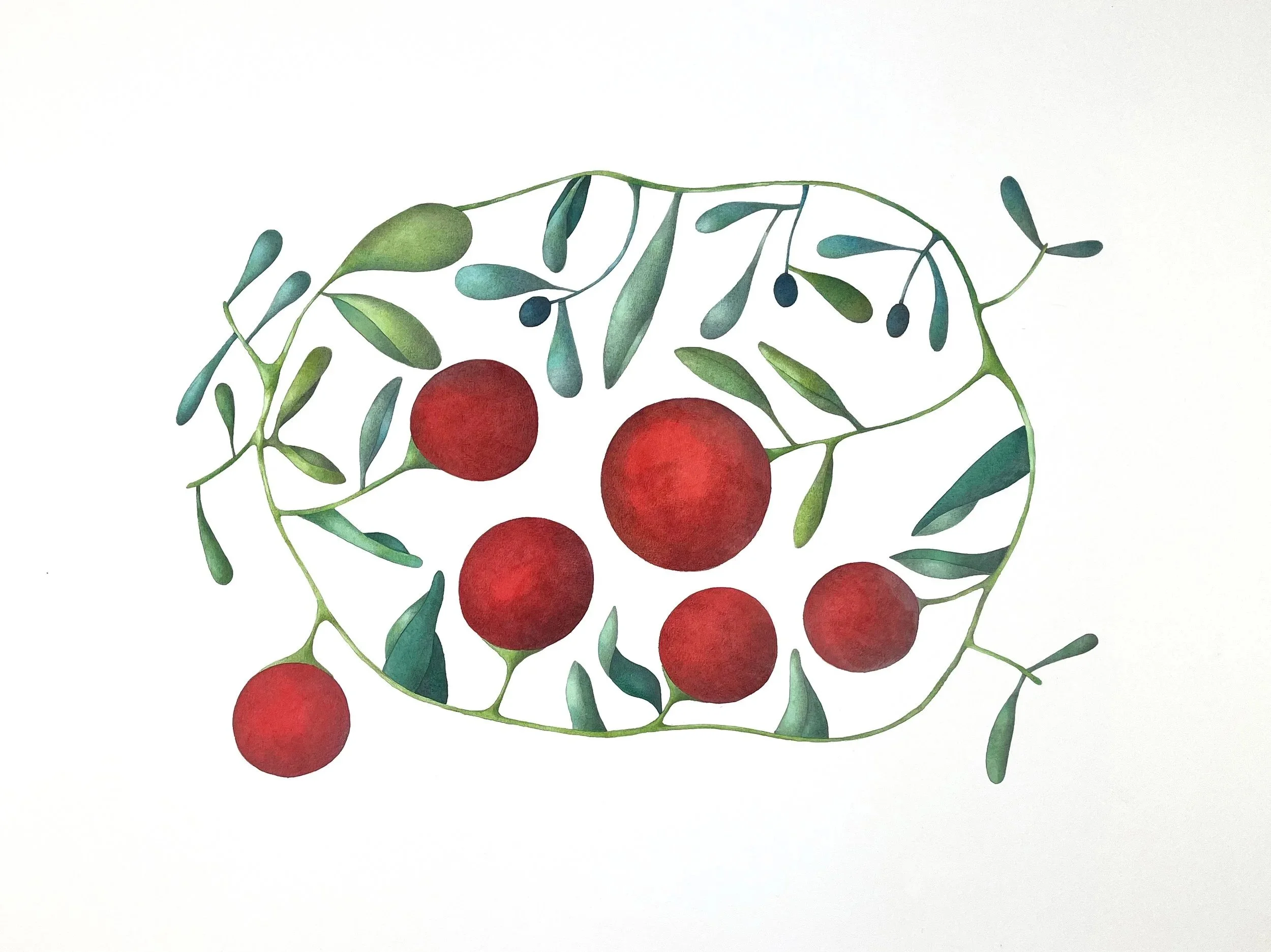 "silence" 2025 / serie "Anusara" / 78 x 106 cm / watercolor & pencil on paper / Ref.Nr. JVH-D06/02