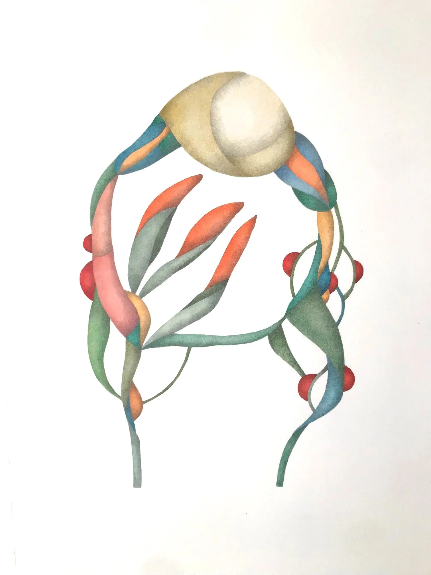 "essence" 2026 / serie "anisara" / 39 x 53 cm / watercolor & pencil on paper / Ref.Nr. JVH-D06/018