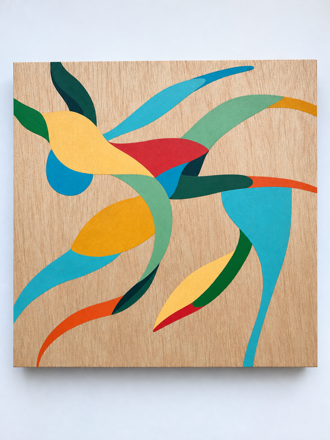 "evenness" / serie "momentum" / 30 x 30 x 4 cm / 2022 /  acrylic on wooden board / Ref.Nr. JVH-P04 / 002