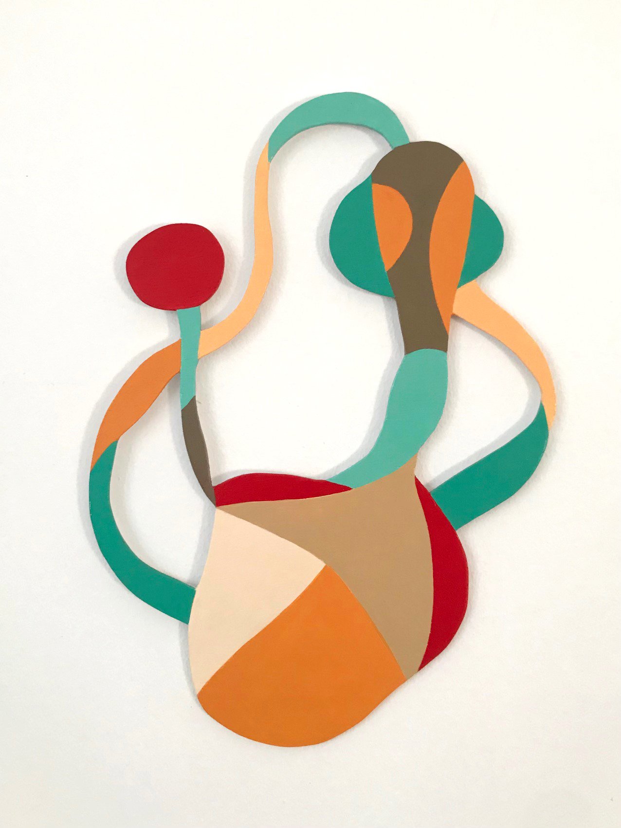 "heliotropism" - serie: stimuli / 2025 / 25 x 36 cm / acrylic paint and transparent varnish on wood / Ref.Nr. JVH - WS 01/004