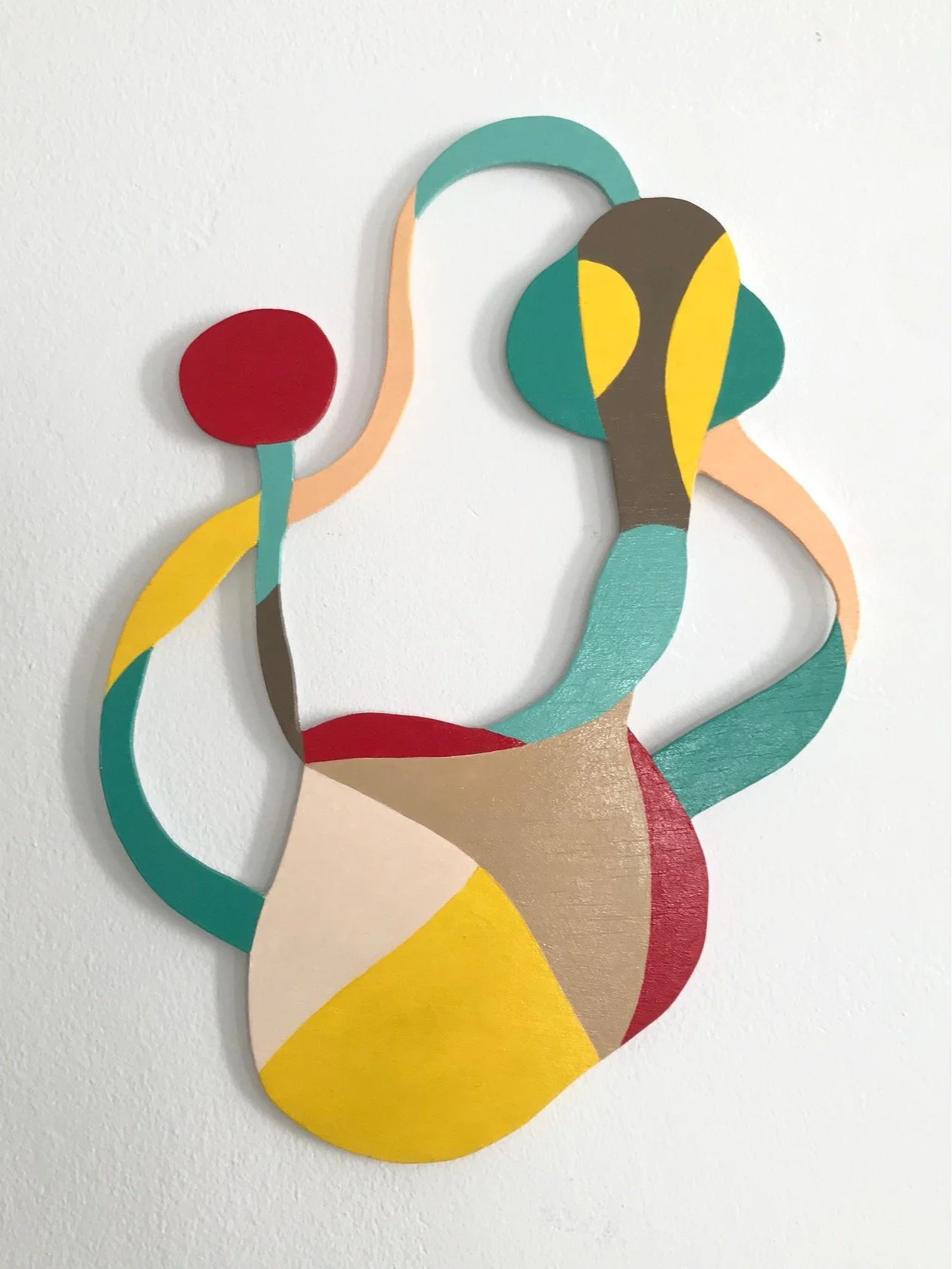 "heliotropism" - serie: stimuli / 2025 / 25 x 36 cm / acrylic paint and transparent varnish on wood / Ref.Nr. JVH - WS 01/004