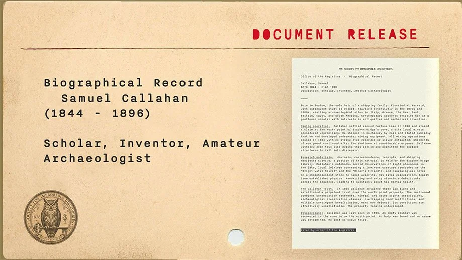 Callahan Biographical Record