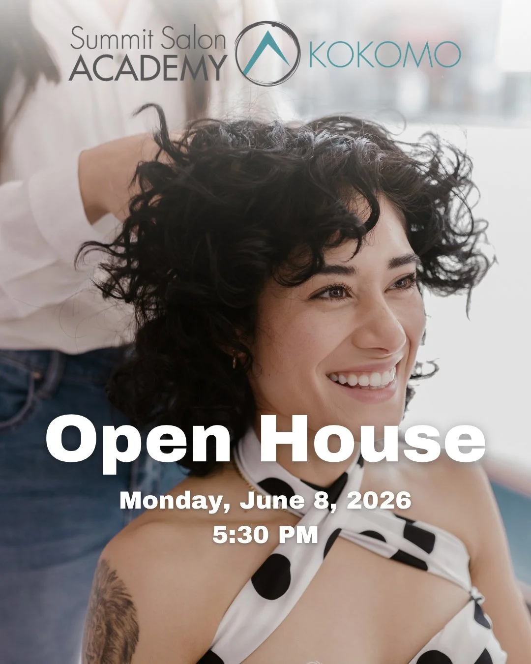 ✨ Dreaming of a future in beauty? Come hang out with us at the Summit Salon Academy Kokomo Open House! ✨
Tour the school, meet the educators, explore the programs, and get a feel for what life at Summit is really like 💇🏼&zwj;♀️🤍 Whether you&rsquo;