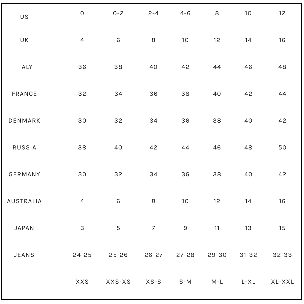 Top conversion size chart Top Sellers, image size:1019x1019