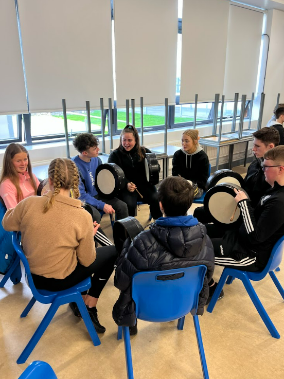 Students performing together