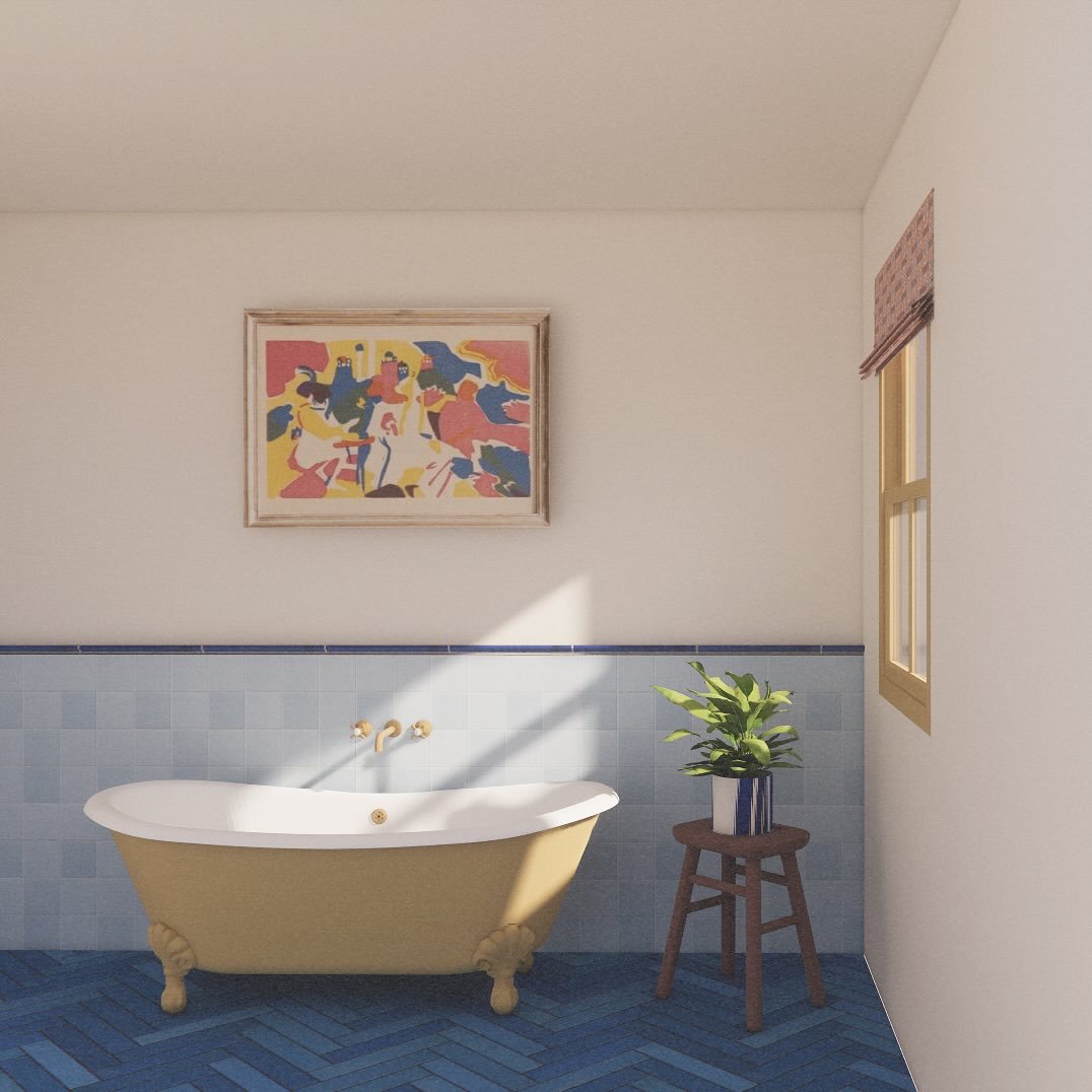 Exploring palettes for a characterful bathroom, where one element stays constant, the cast iron bath. 

Each variation considers a different mood and material balance. It&rsquo;s about finding the right rhythm for the space and the people who use it.