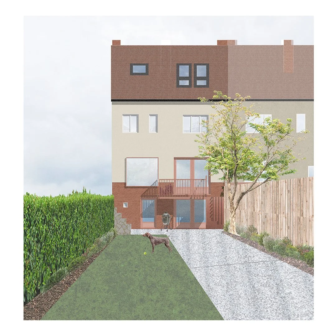 We&rsquo;re pleased to have secured planning permission for a modest but meaningful reconfiguration of this home, located in a conservation area.

The rear elevation didn&rsquo;t reflect the character of the front, so we&rsquo;ve worked to improve it
