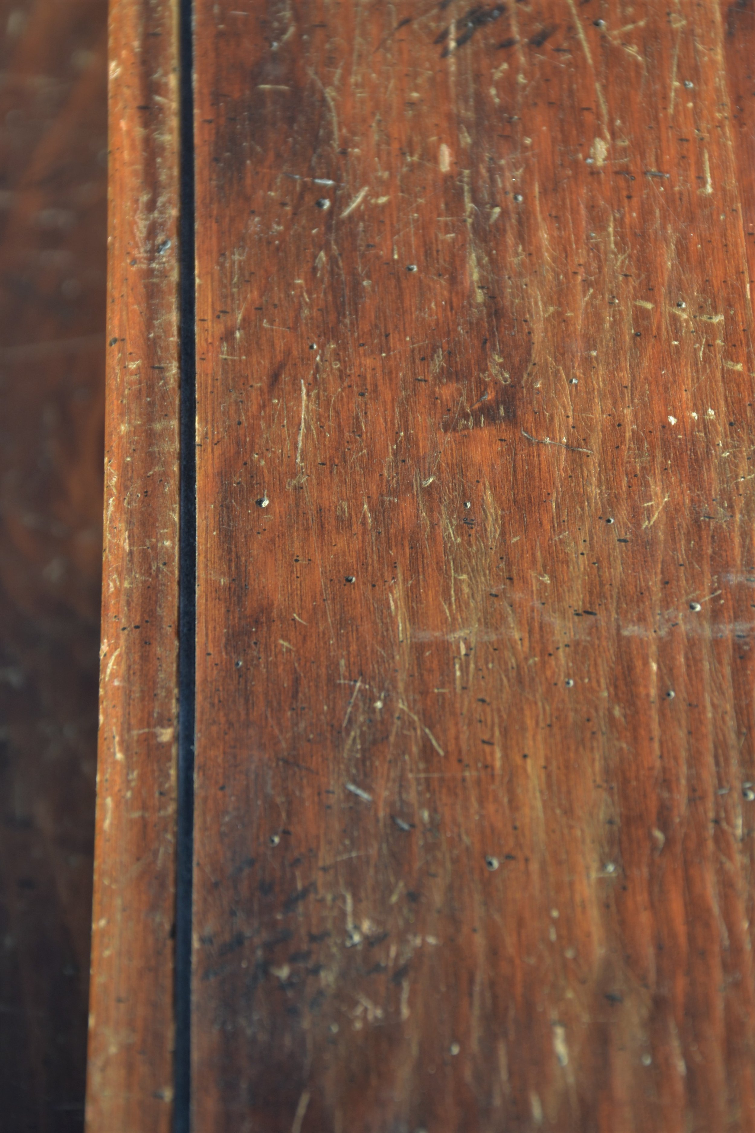 Sanding and prepping thrift store desk for furniture flip